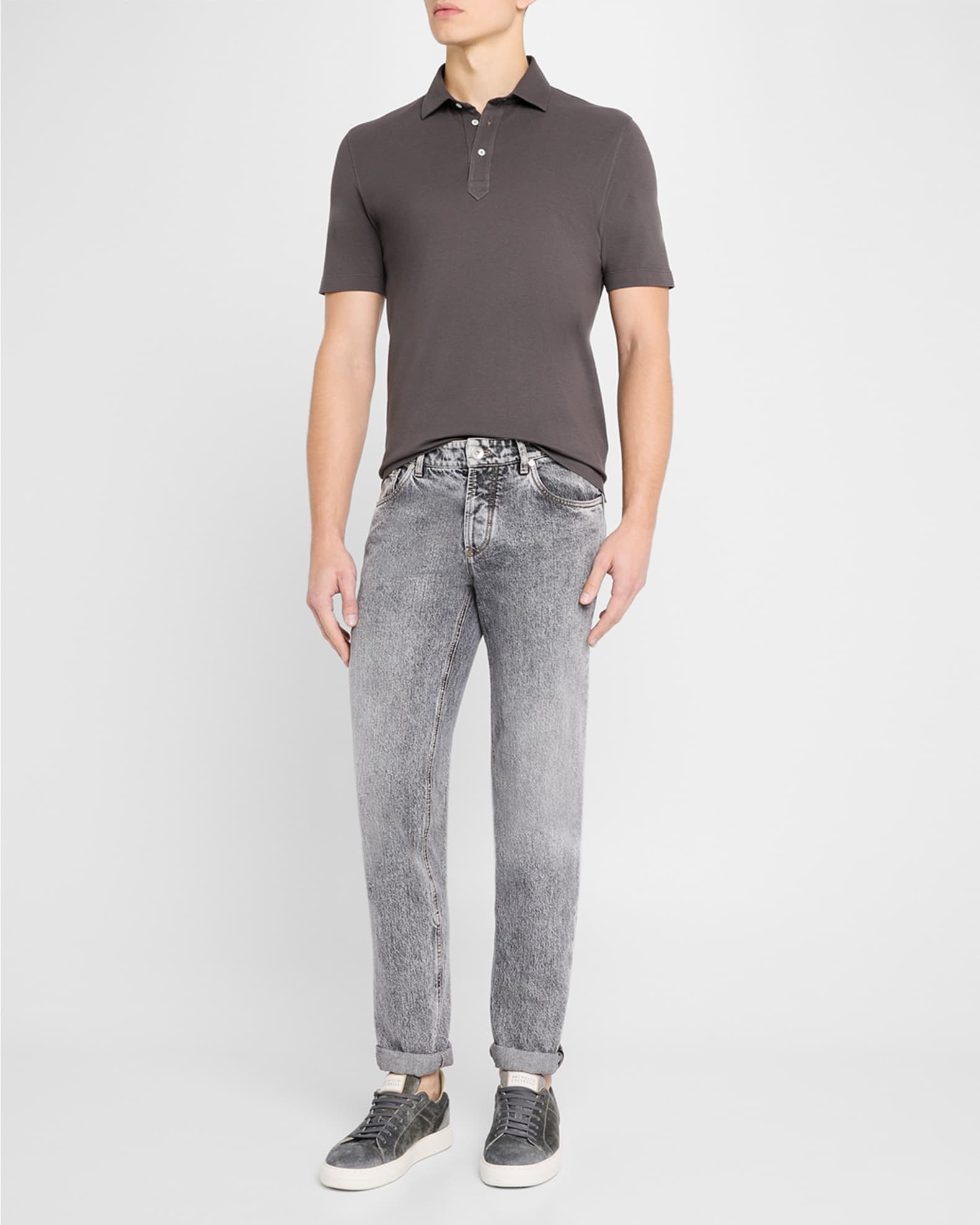 Men's Slim Cotton Polo Shirt 1