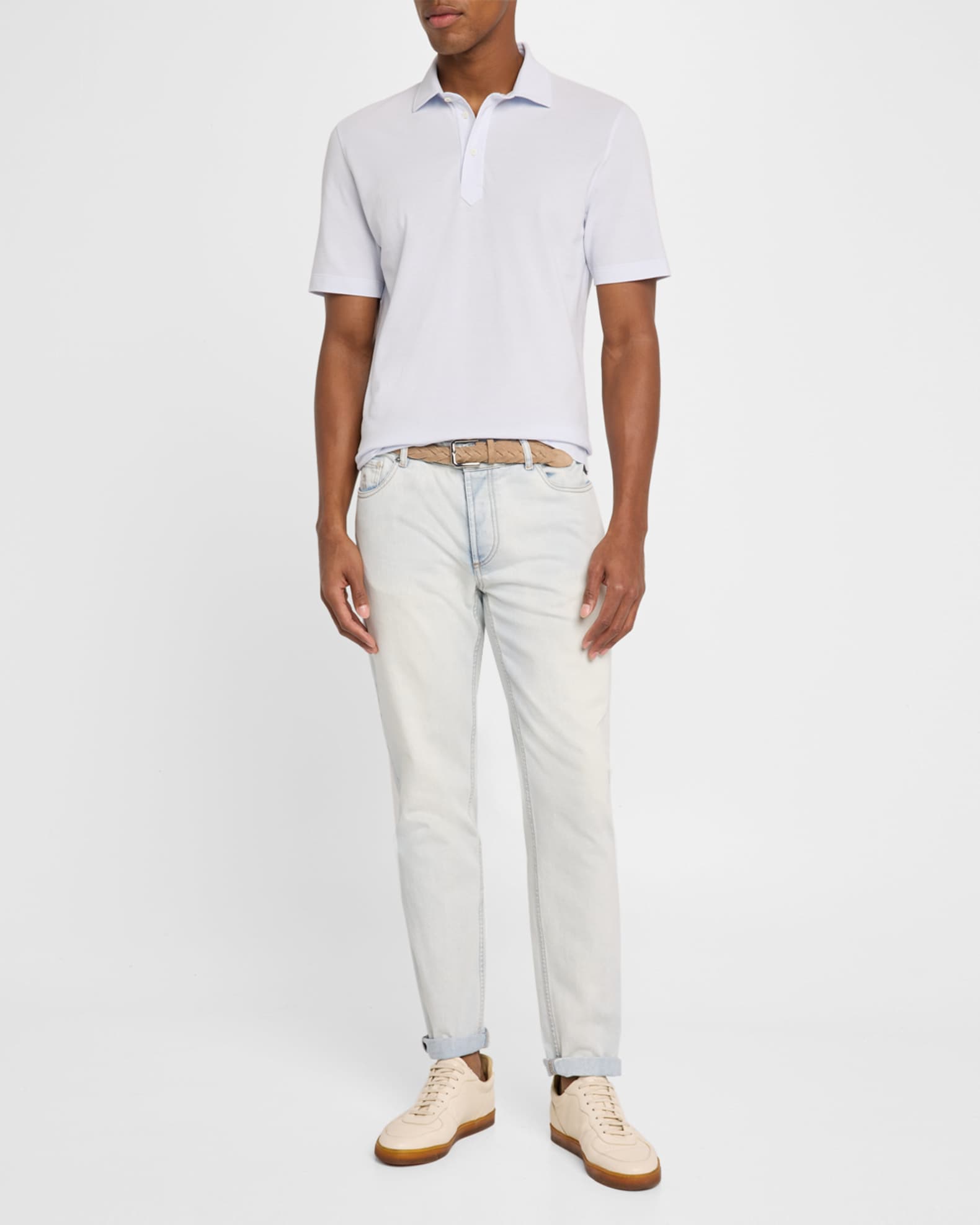 Men's Slim Cotton Polo Shirt 1