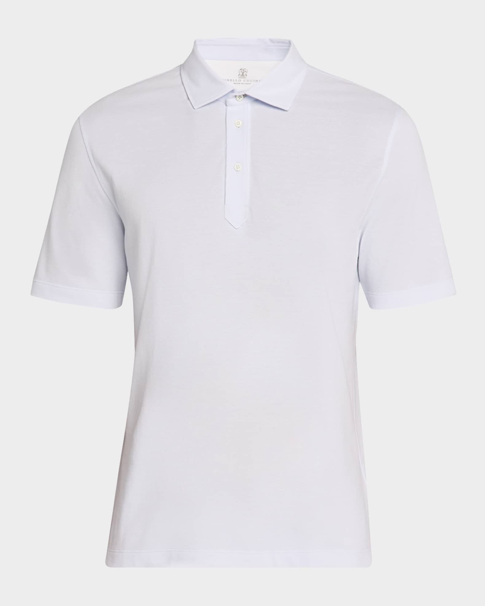 Men's Slim Cotton Polo Shirt 0