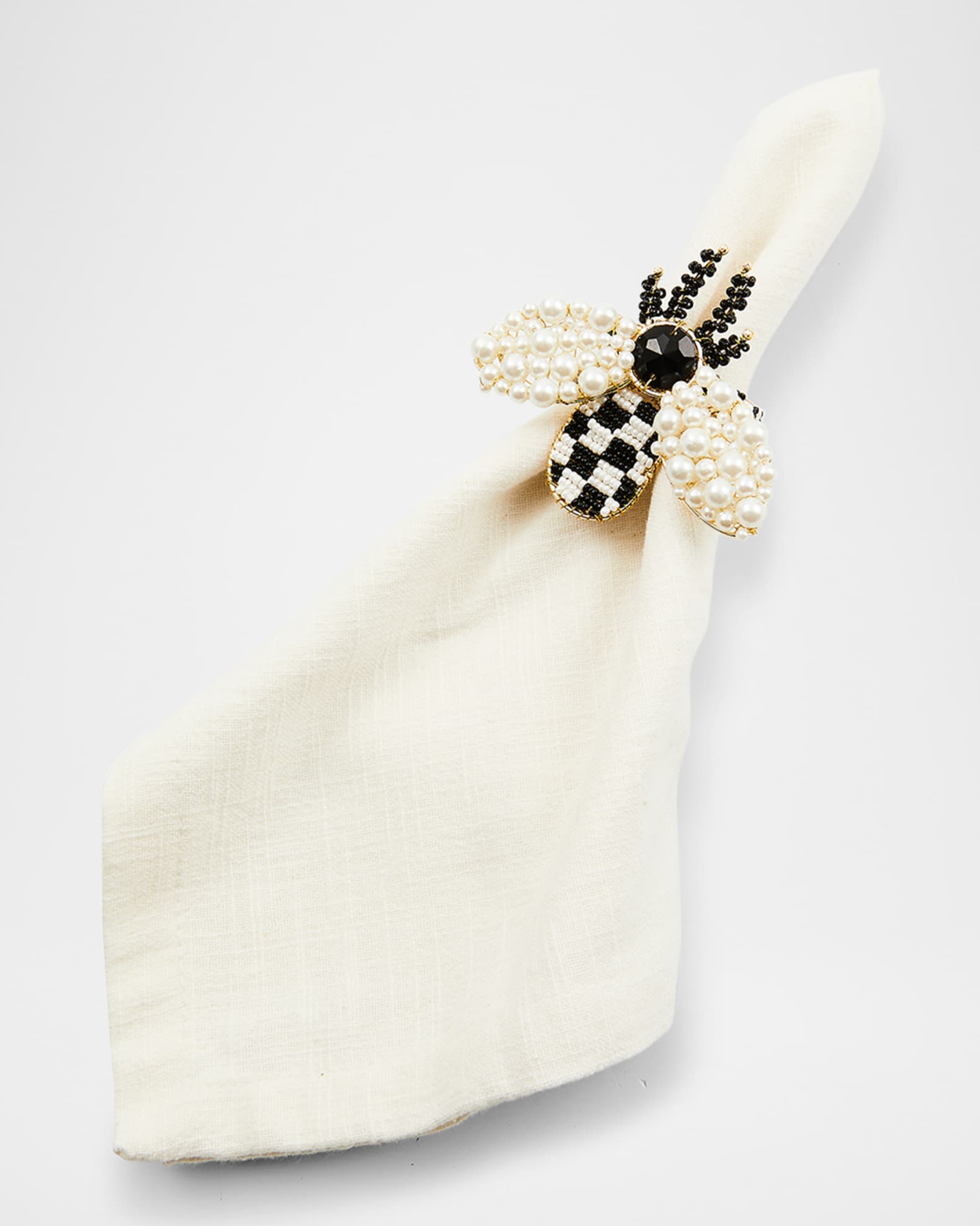 MacKenzie-Childs Bee Napkin Rings, Set of 4 | Neiman Marcus