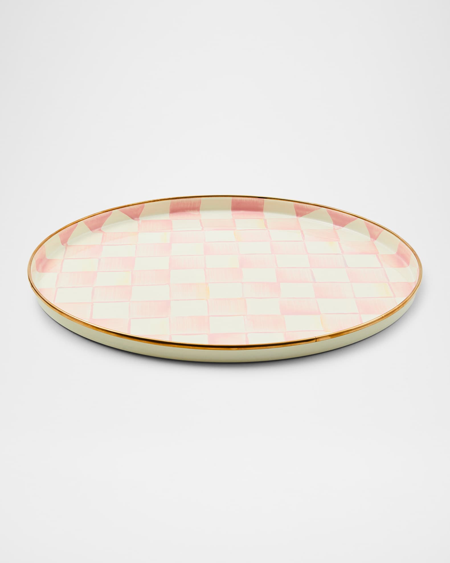 Rosy Check Round Tray 0