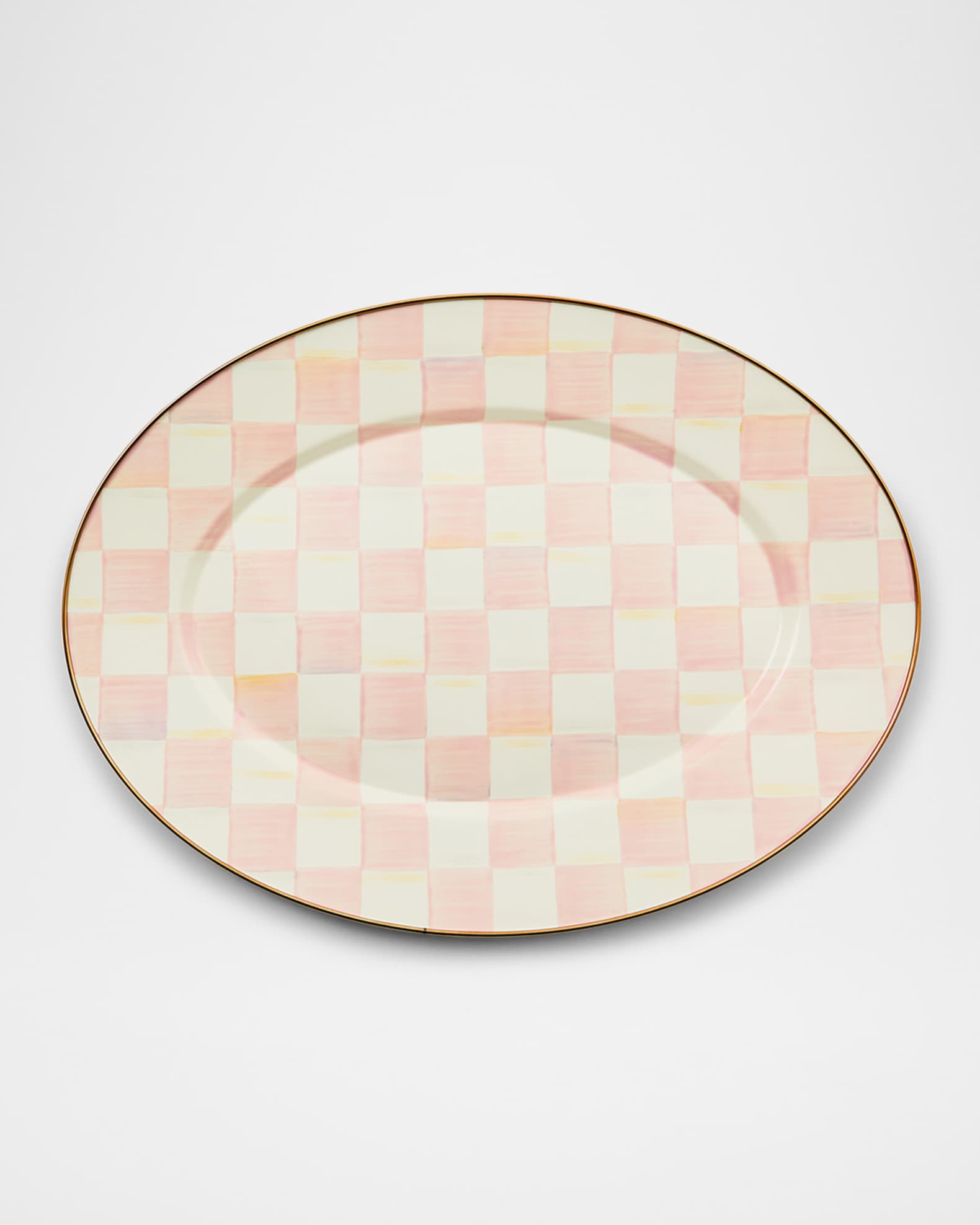 Rosy Check Medium Oval Platter 0
