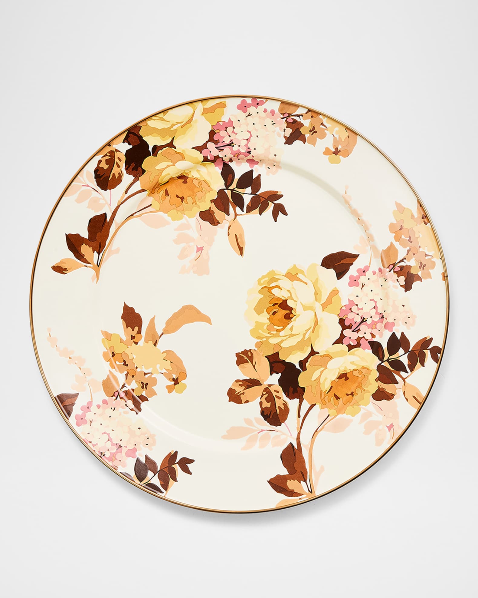 Wild Rose White Charger Plate 0