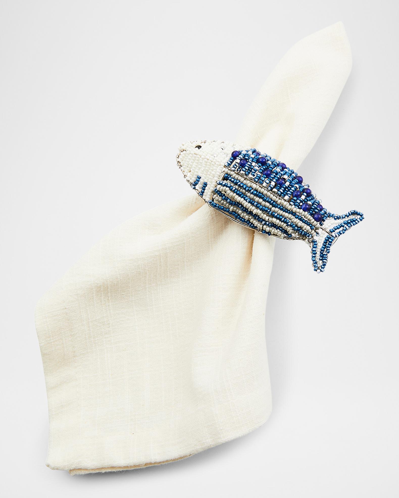 MacKenzie-Childs Go Fish Napkin Rings, Set of 4 | Neiman Marcus