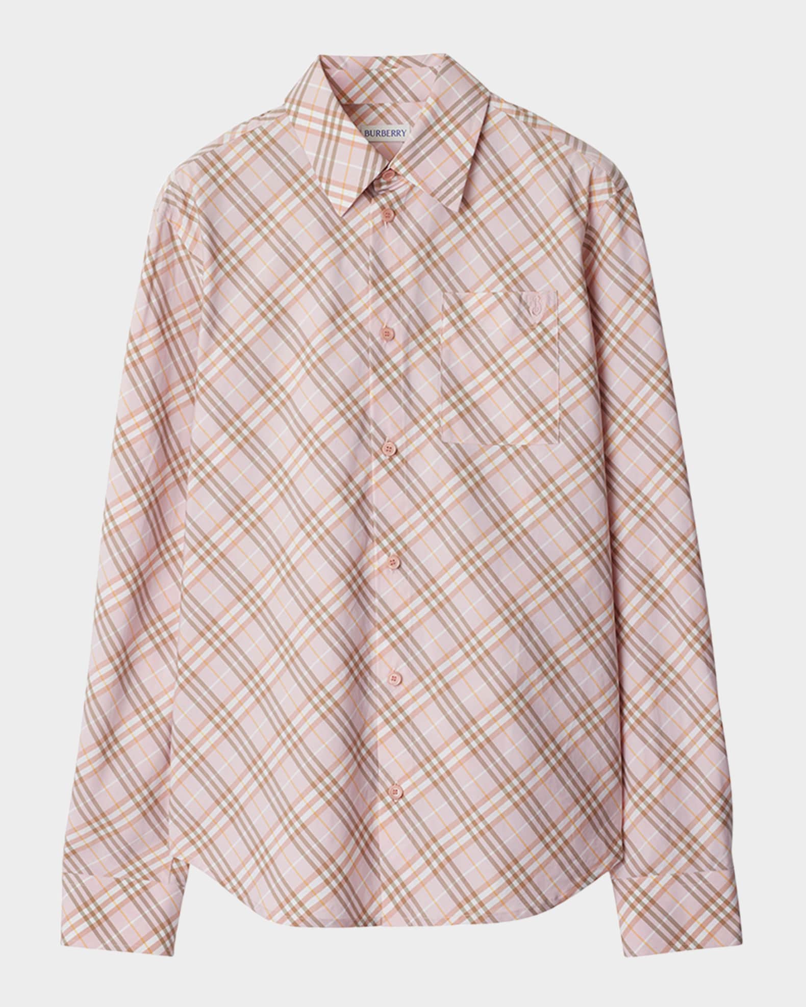 Burberry check print shirt shop