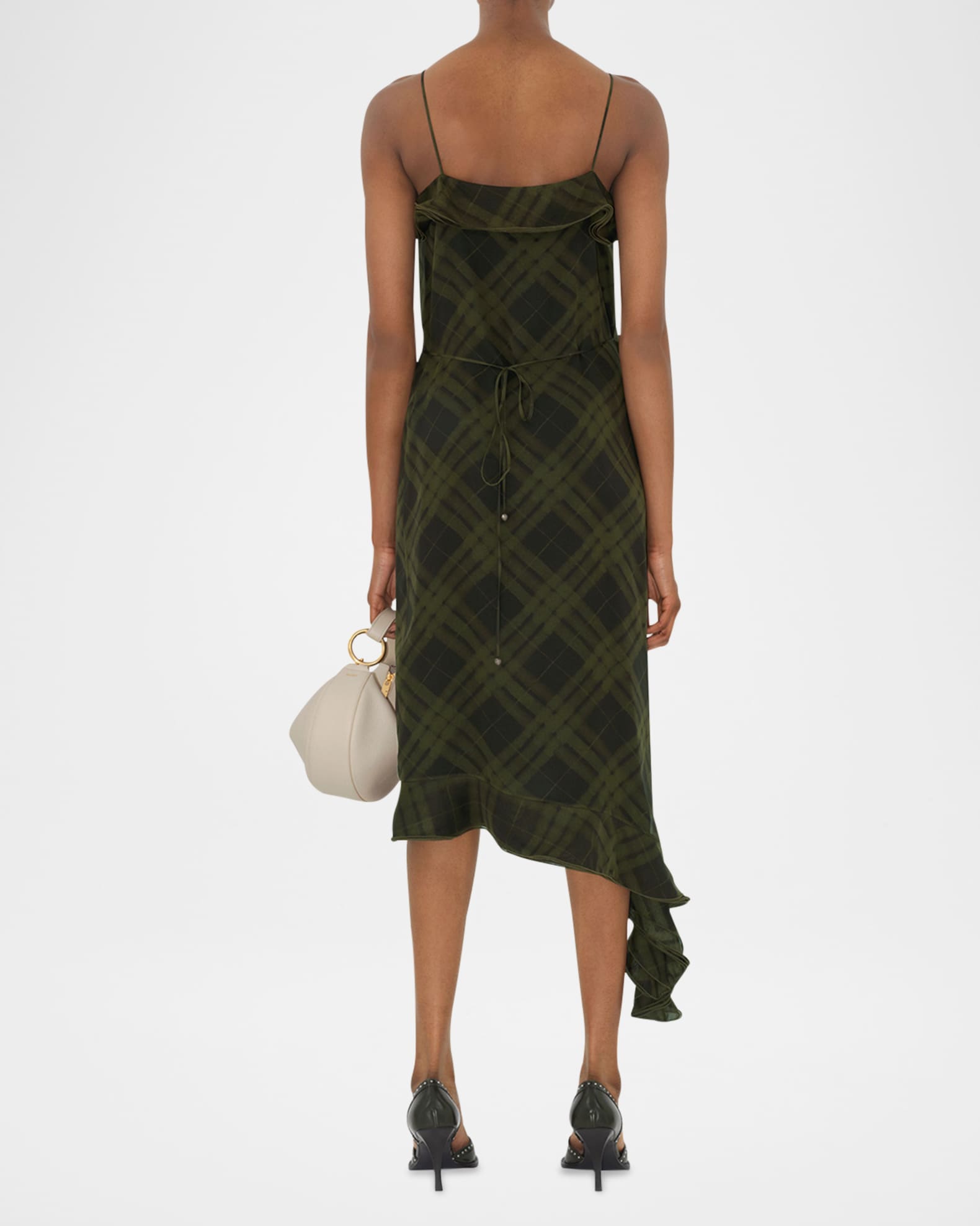 ワンピース BURBERRY CHECK MOTIF WOOL MIDI DRESS Burberry Check motif wool midi dress | The Fashion Square