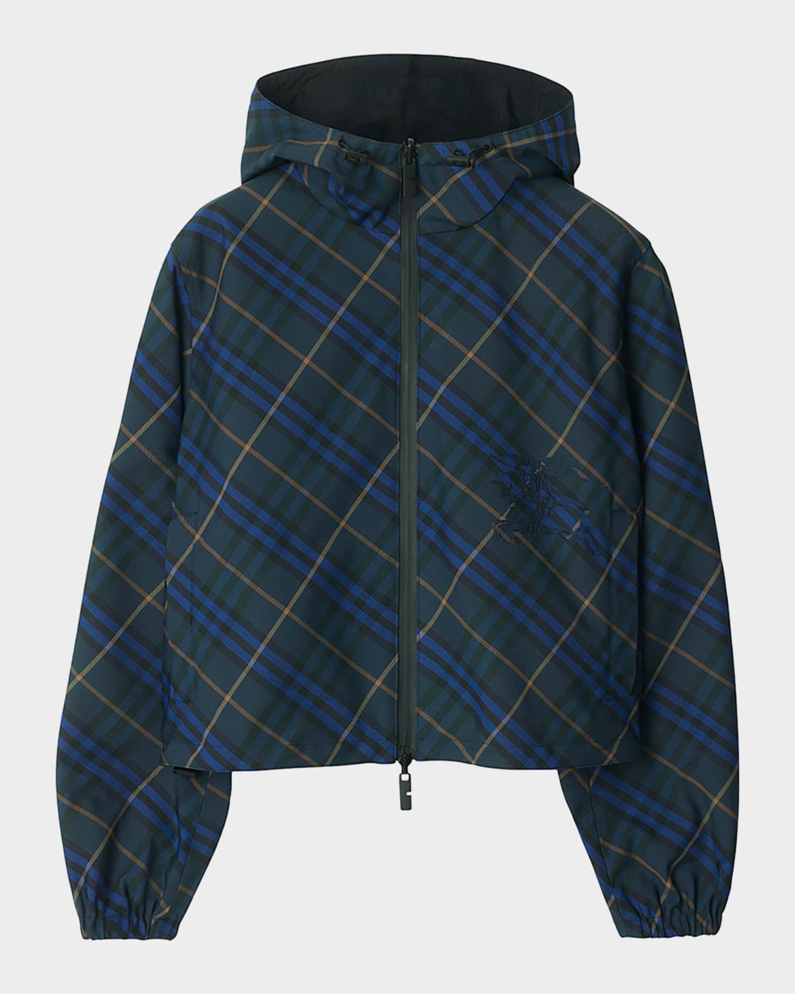Burberry Check EKD Hooded Jacket | Neiman Marcus