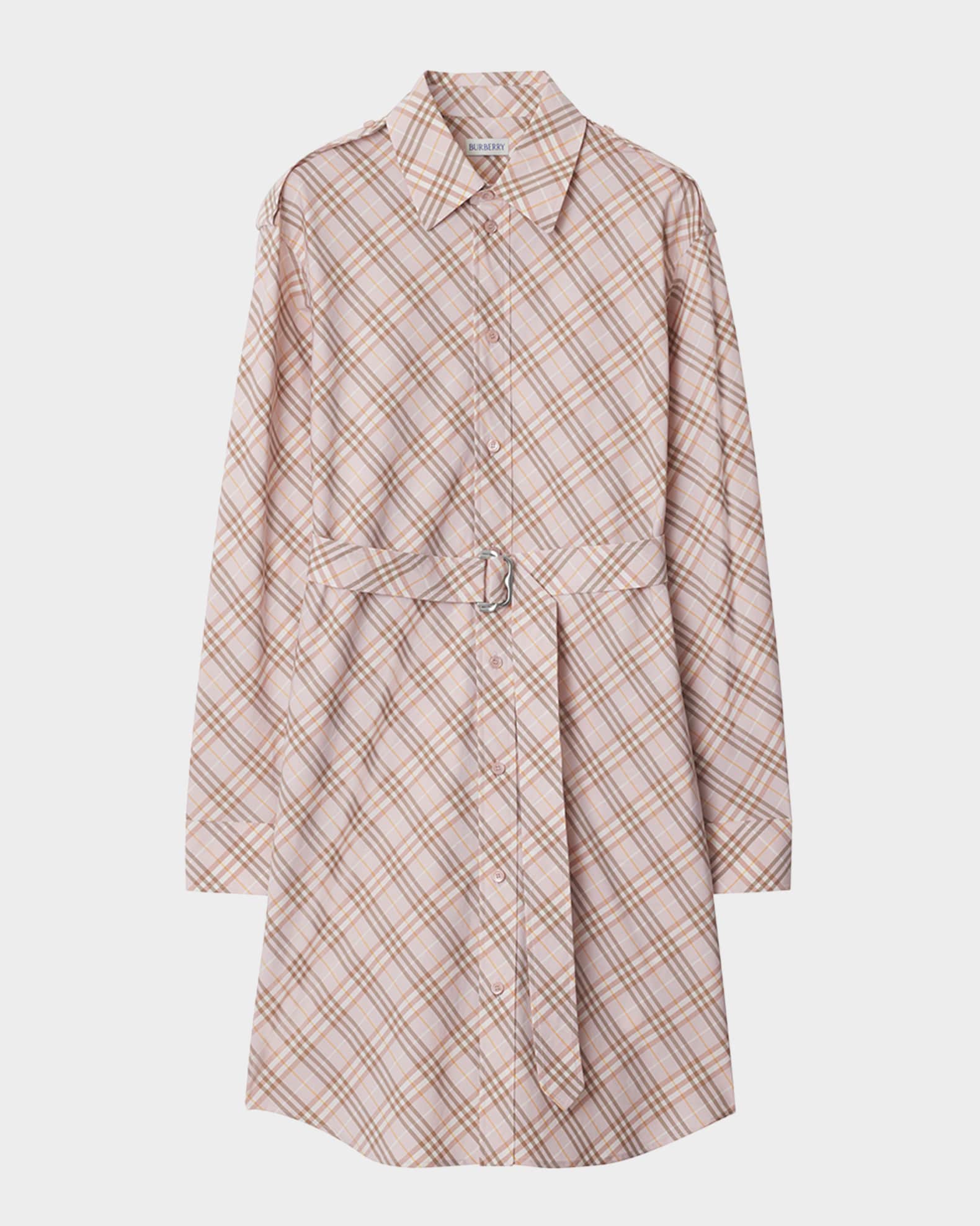 ワンピース BURBERRY EMBROIDERED COTTON SHIRT DRESS 044B58FC-A9C9-4F53-8D22-