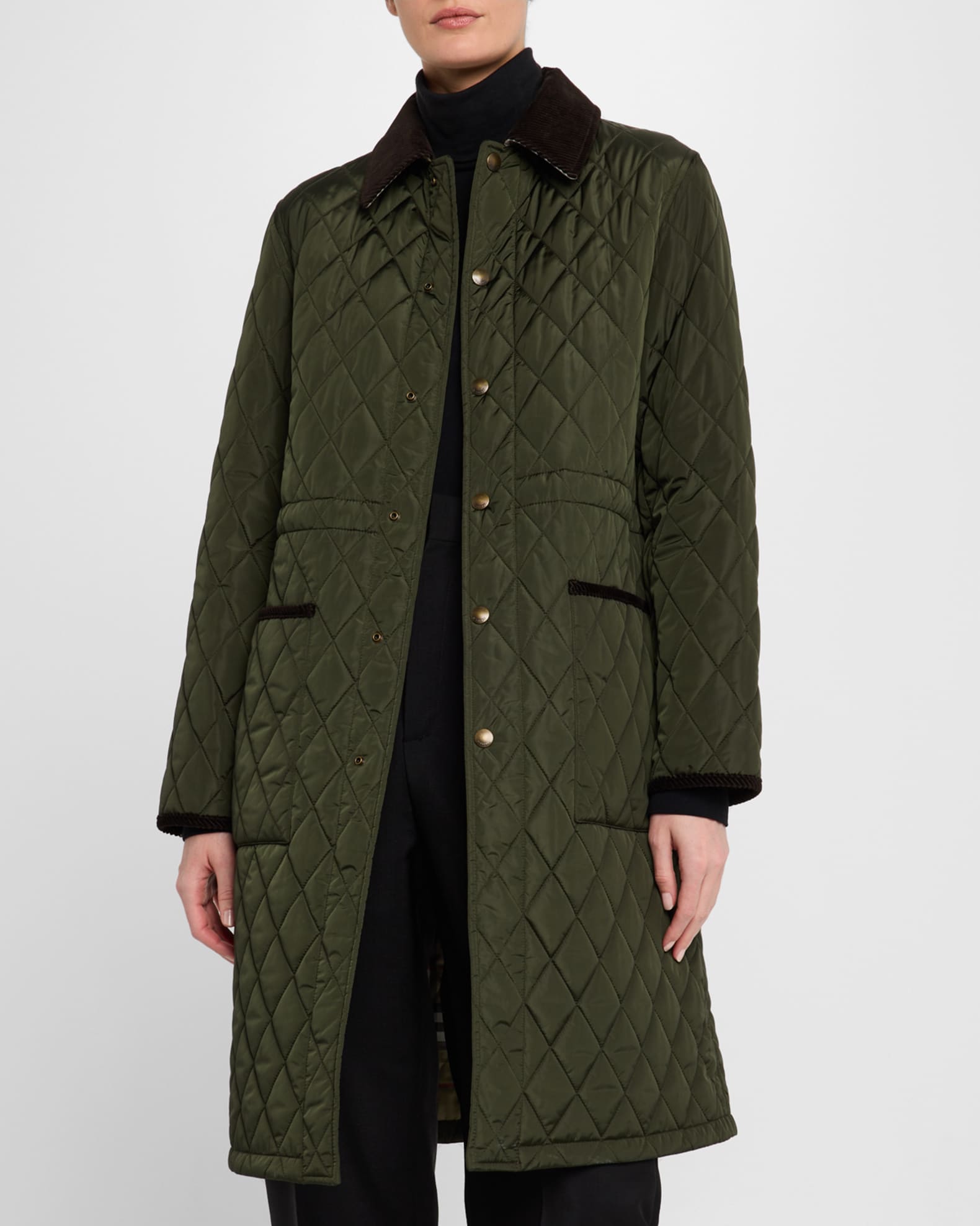 Burberry quilted trench online