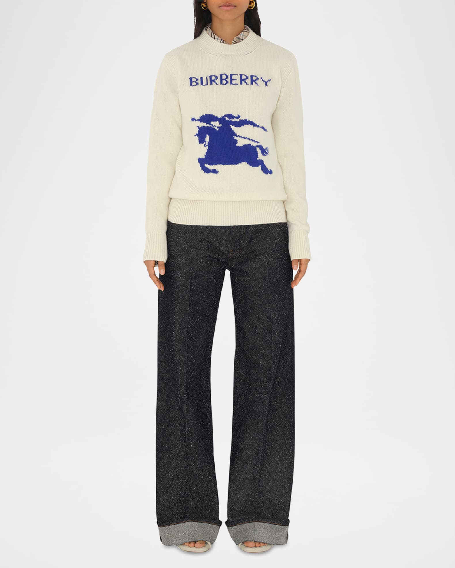 Burberry Men's Check-Hood Pullover Sweatshirt | Neiman Marcus