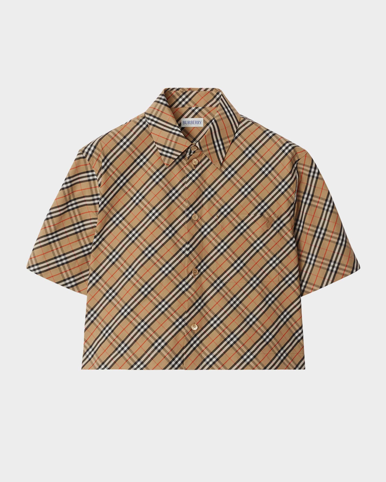 Burberry nova check short sleeve shirt best sale