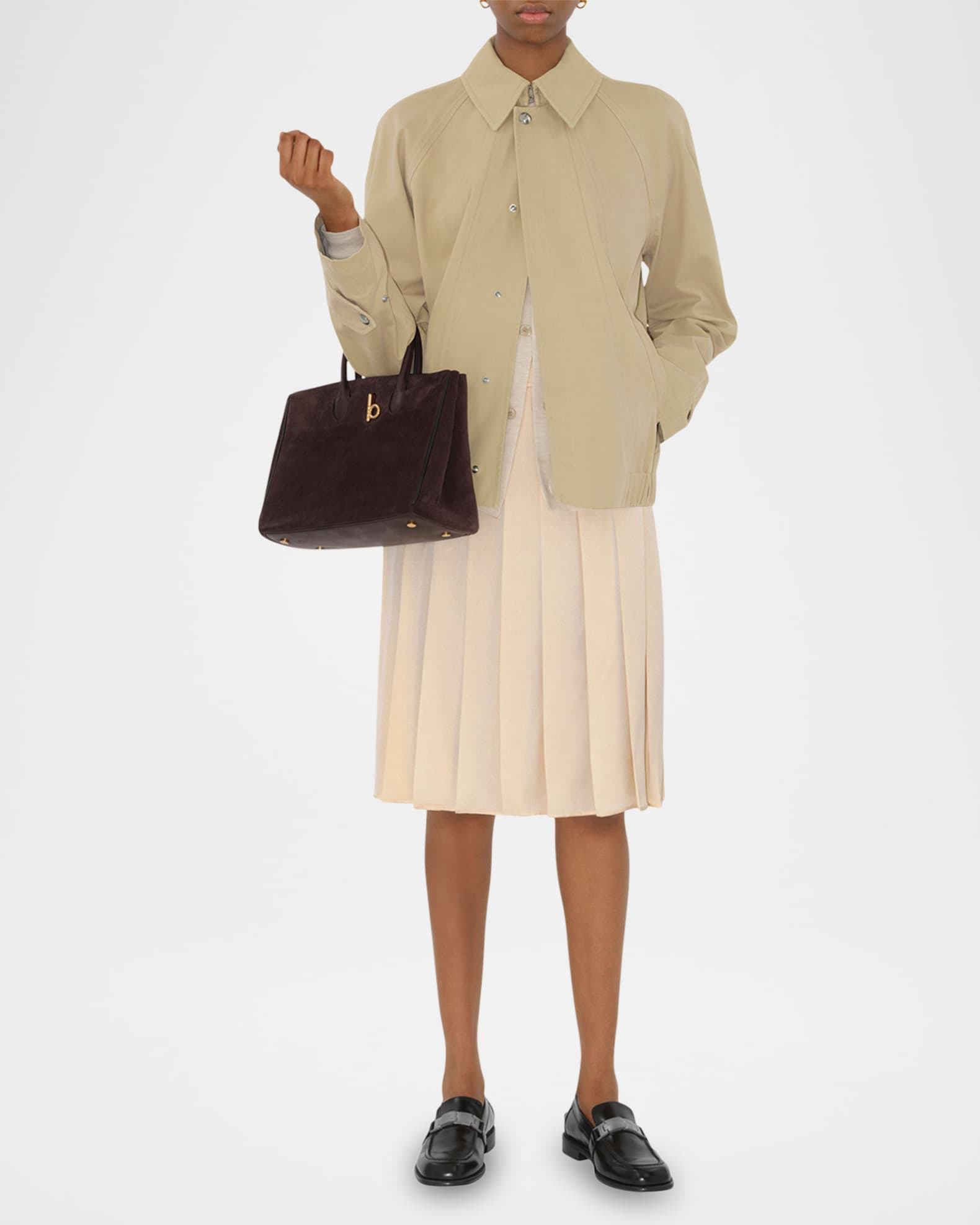 Pleated Silk Skirt 1