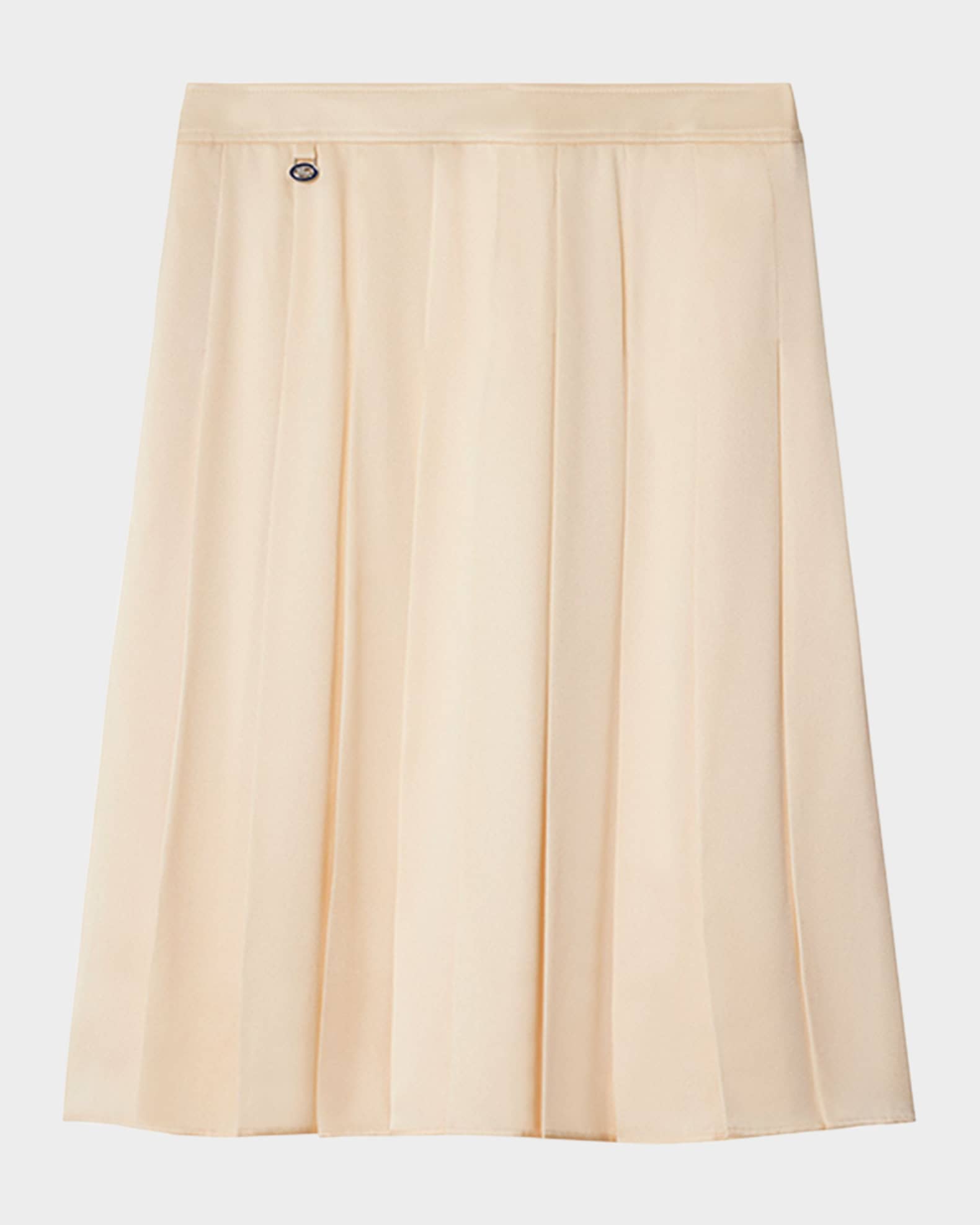 Pleated Silk Skirt 0