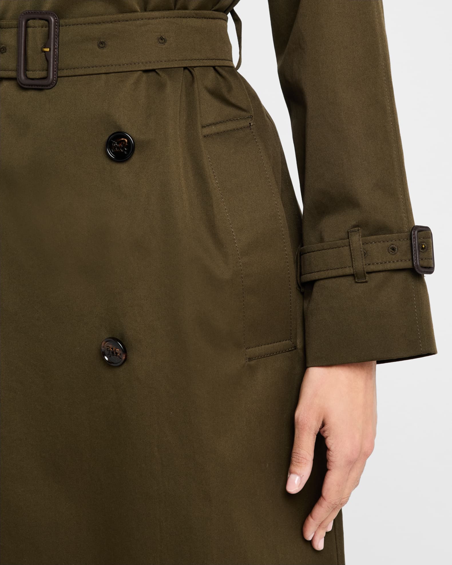 Burberry Belted Trench Coat | Neiman Marcus