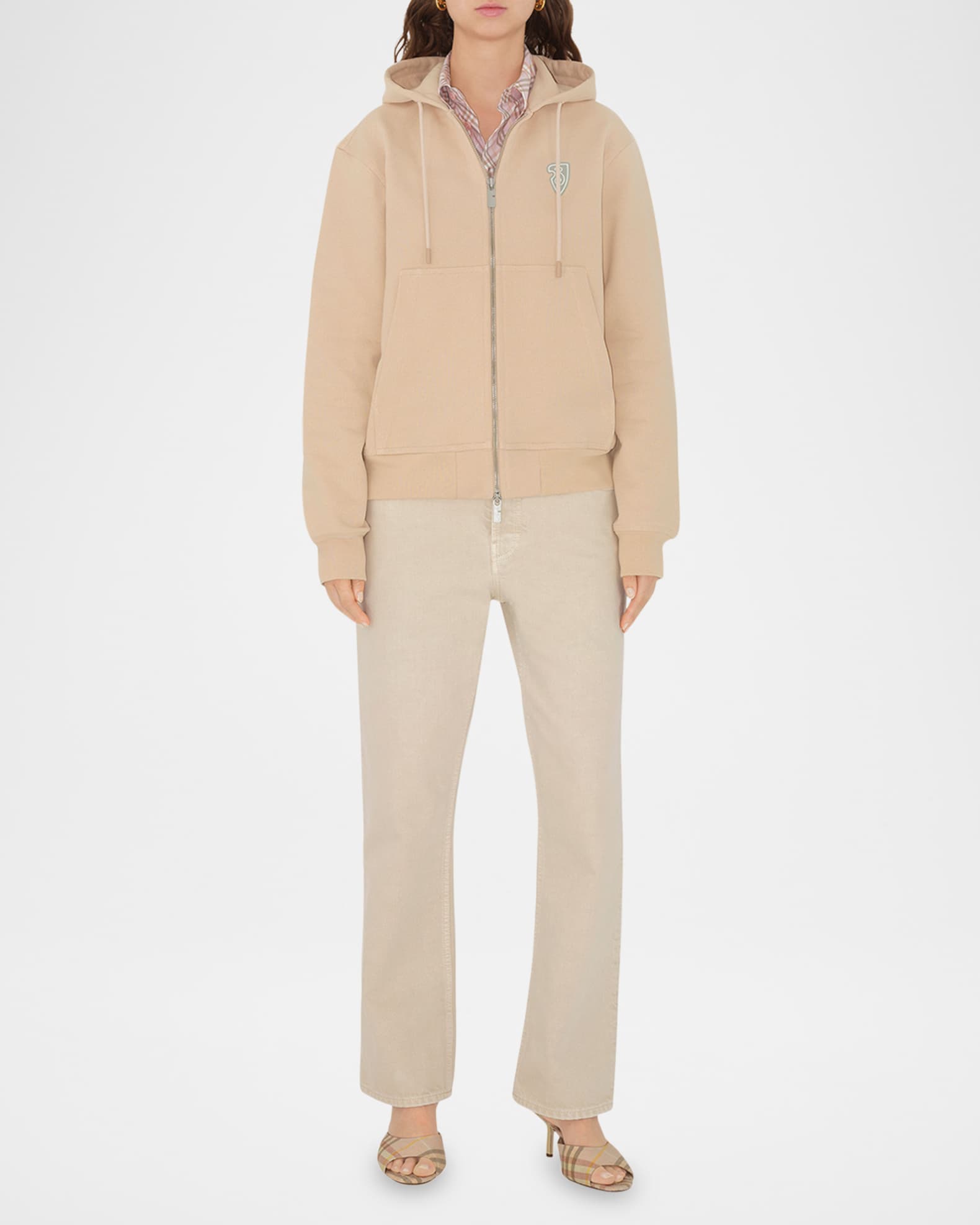 Burberry EKD Zip Hoodie | Neiman Marcus