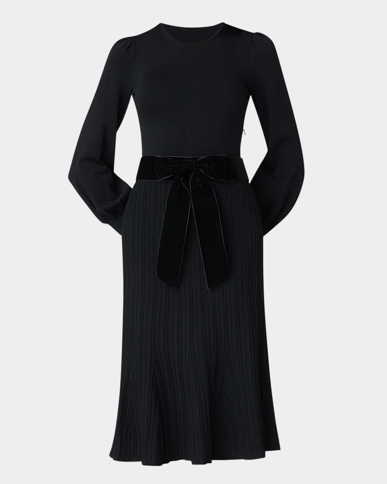 Bow front midi dress clearance