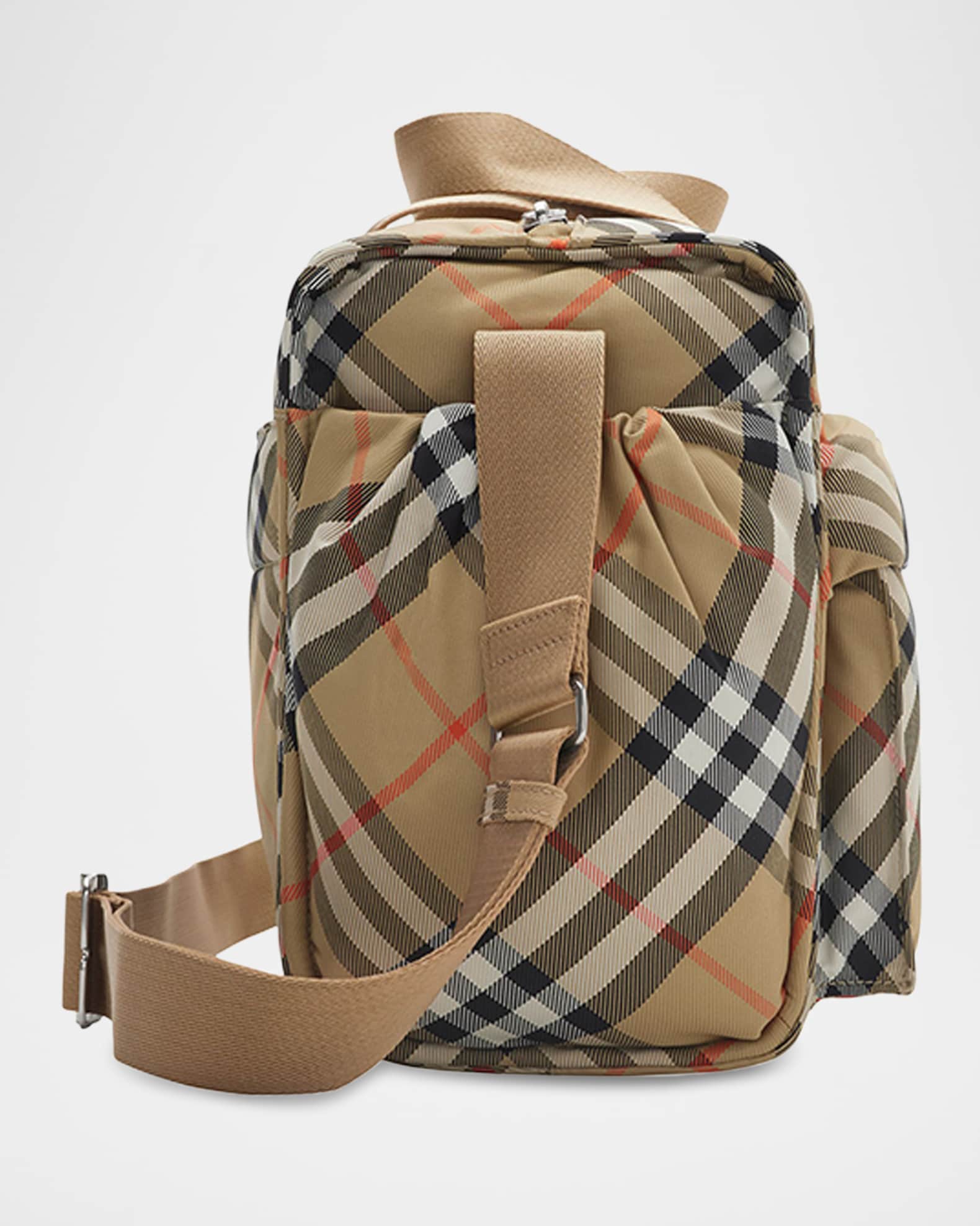 Burberry Check-Print Diaper Bag | Neiman Marcus