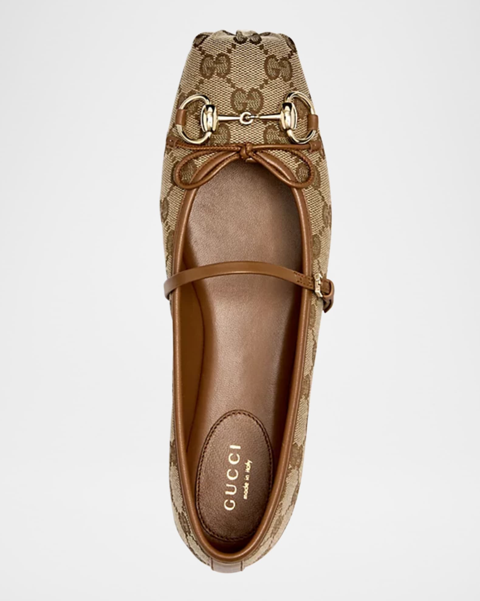 バレエシューズ Gucci Original Gg Fabric Ballerinas Gucci Original Gg Fabric Ballerinas in White | Lyst