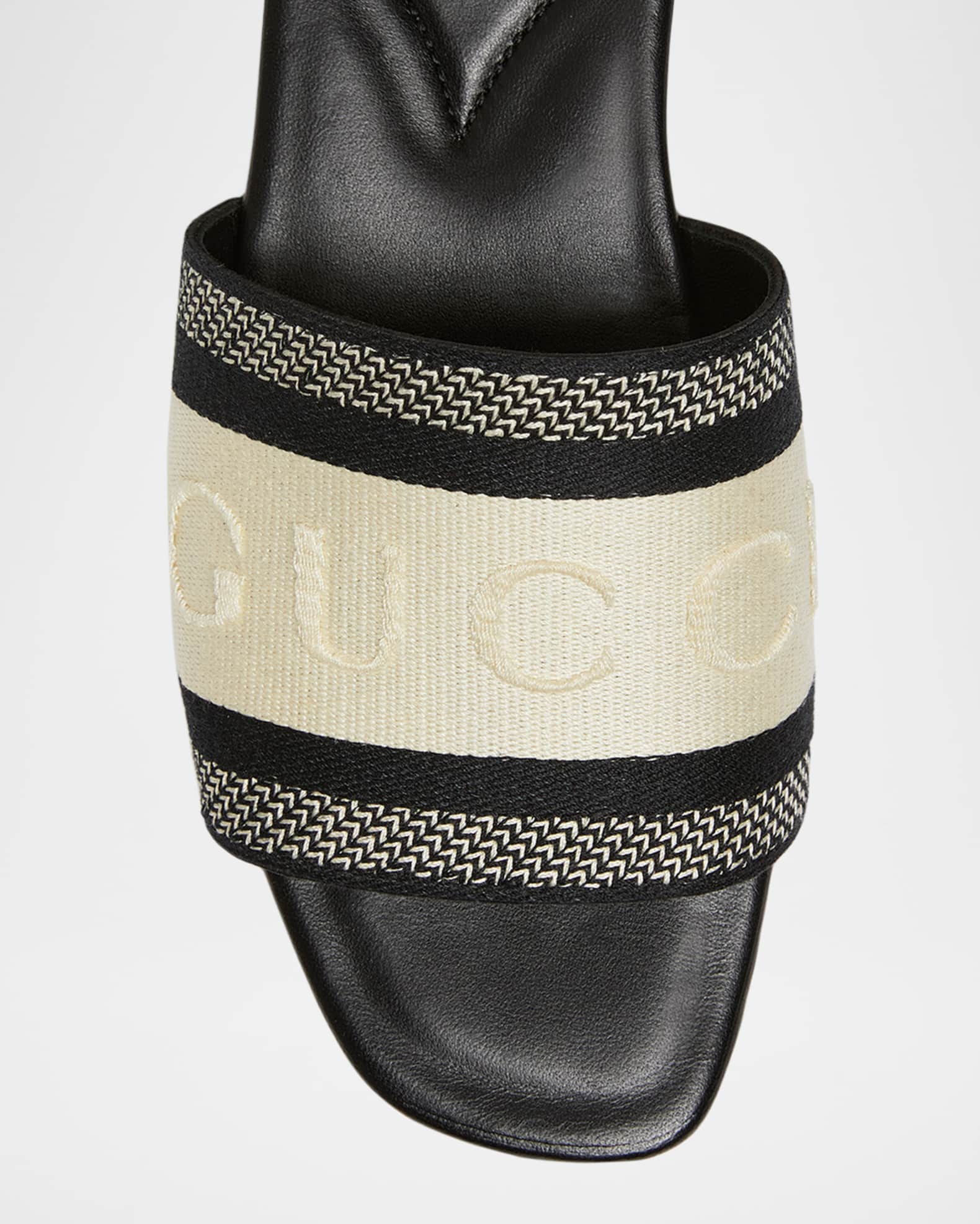 グッチ Gucci Jane Sandals Gucci Jane Denim Slides | Saks Fifth Avenue