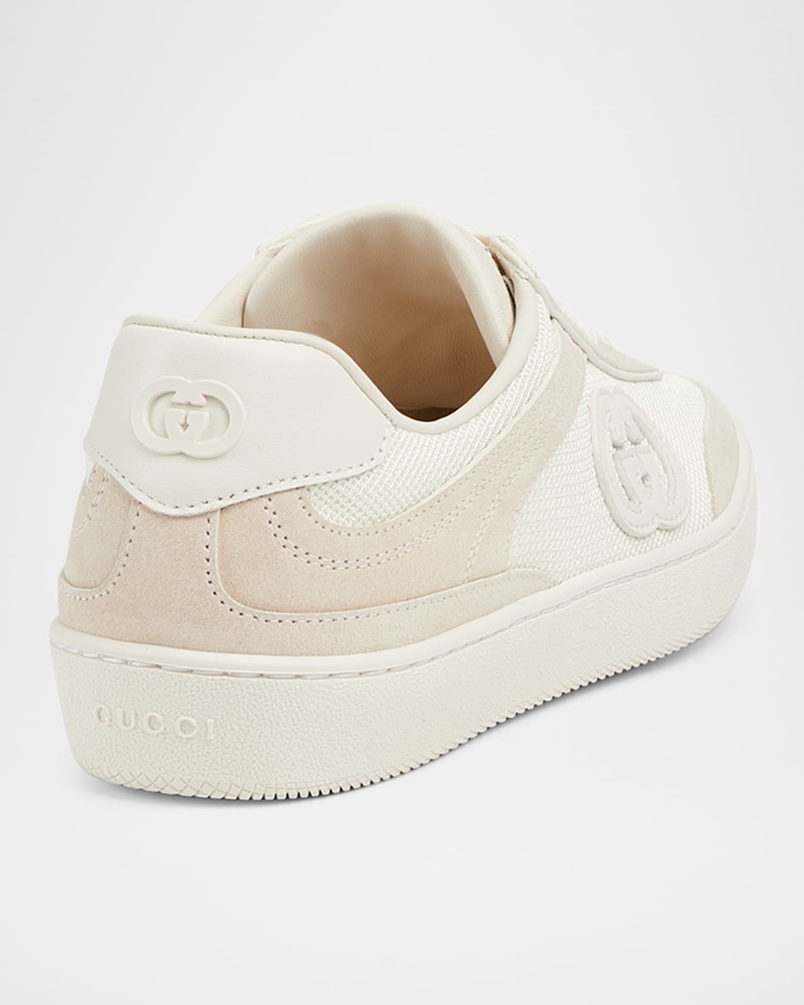 スニーカー GUCCI WHITE G75 SNEAKER IN SUEDE Men's G75 sneaker in white suede | GUCCI® US