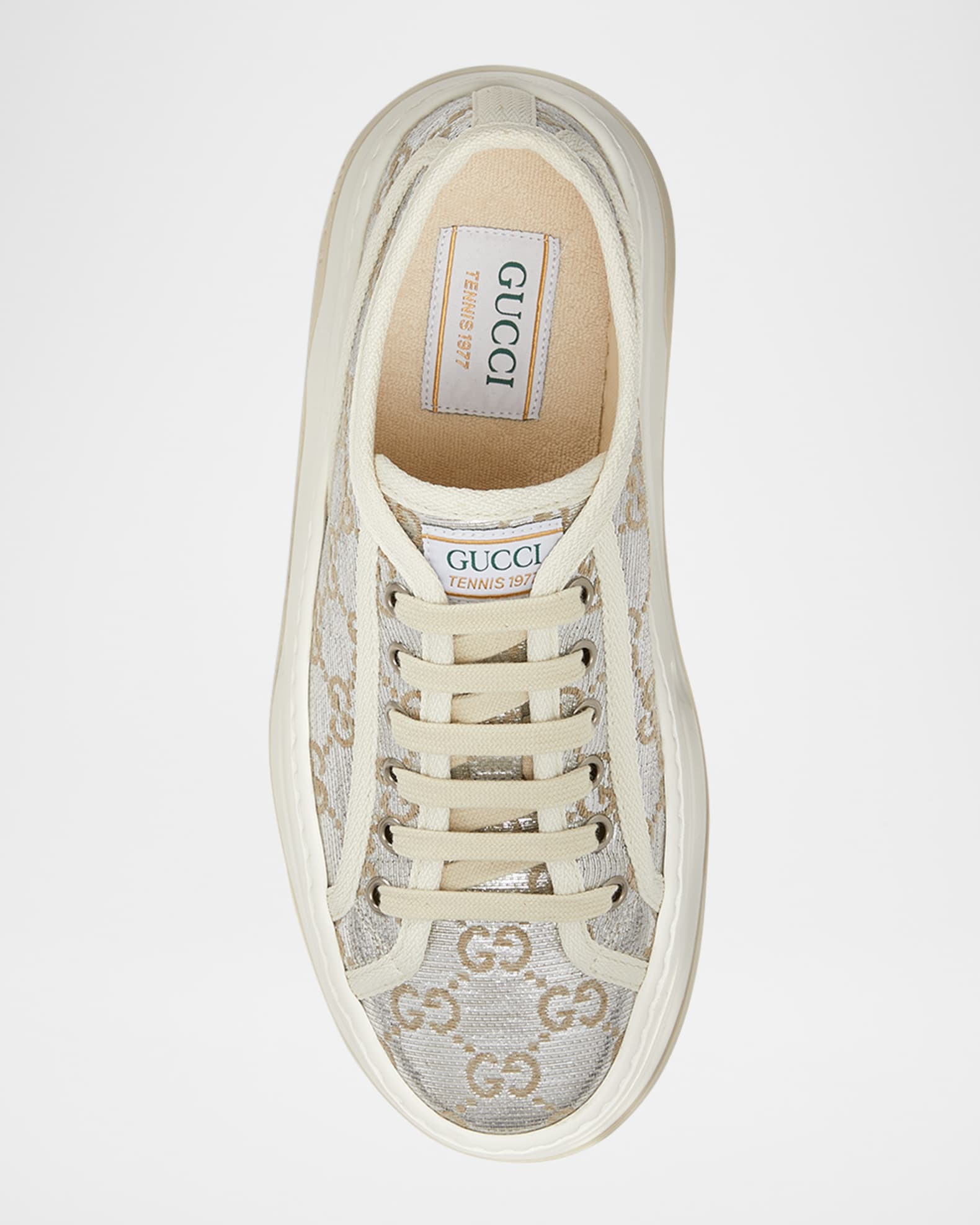 VIP SALE!!Gucciグッチ♪TENNIS TRECK HIGH Gucci Men's Tennis Treck High GG Jacquard Sneakers in Beige
