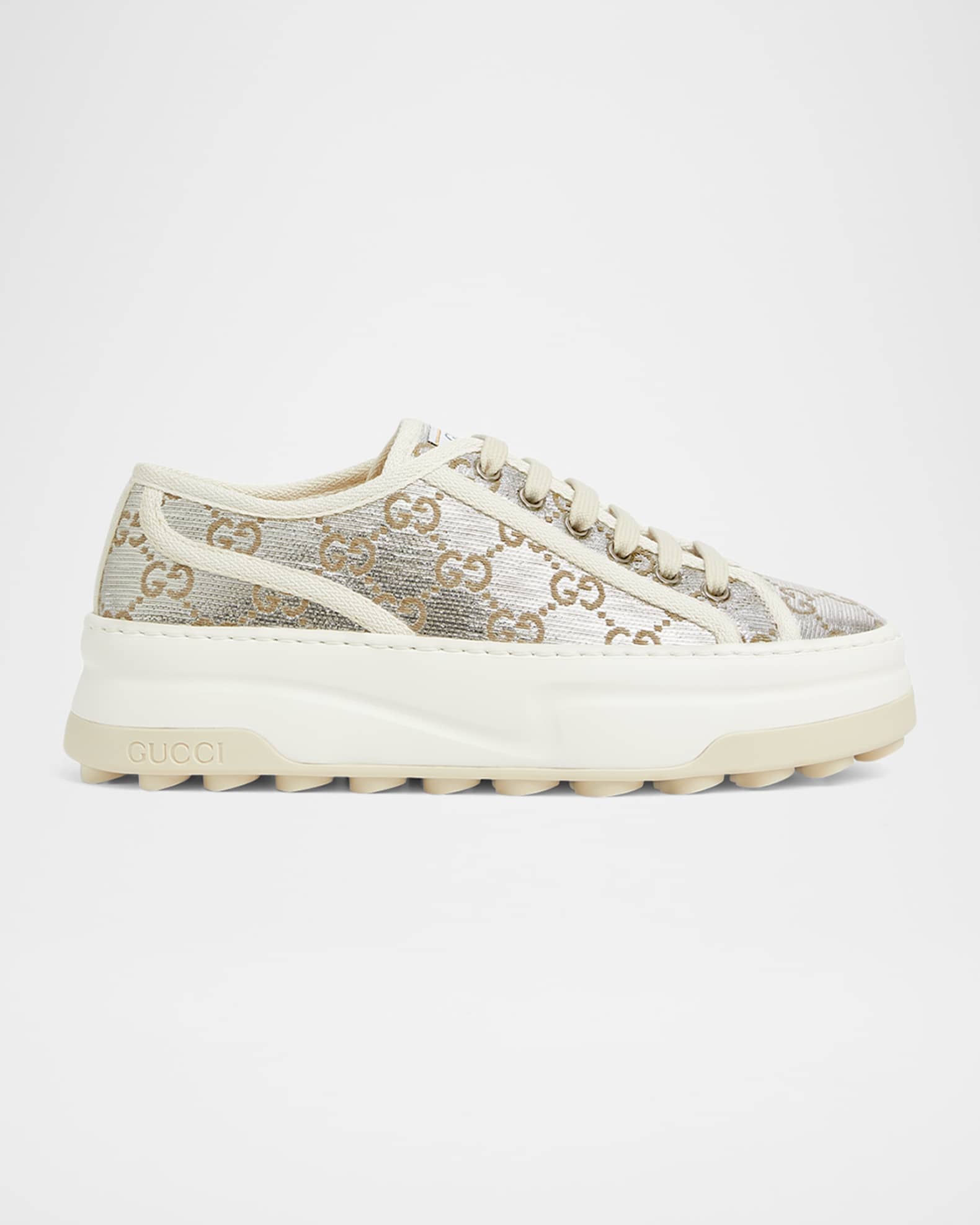Tennis Treck GG Metallic Flatform Sneakers 0