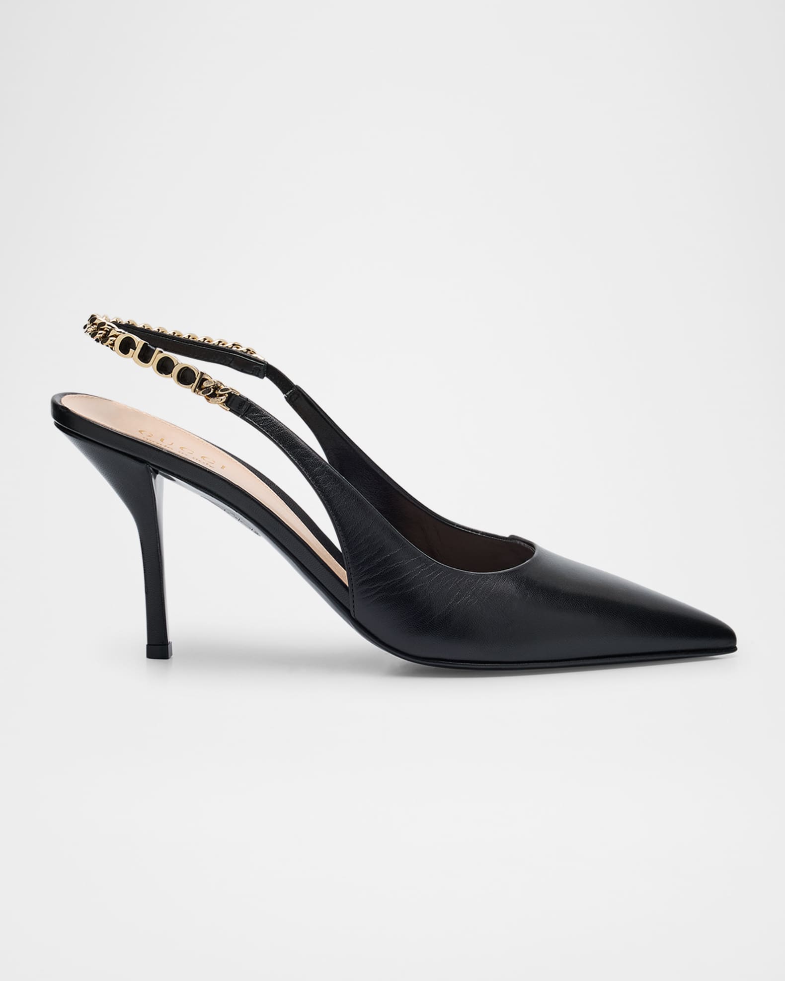 Signoria Slingback Leather Pumps 0