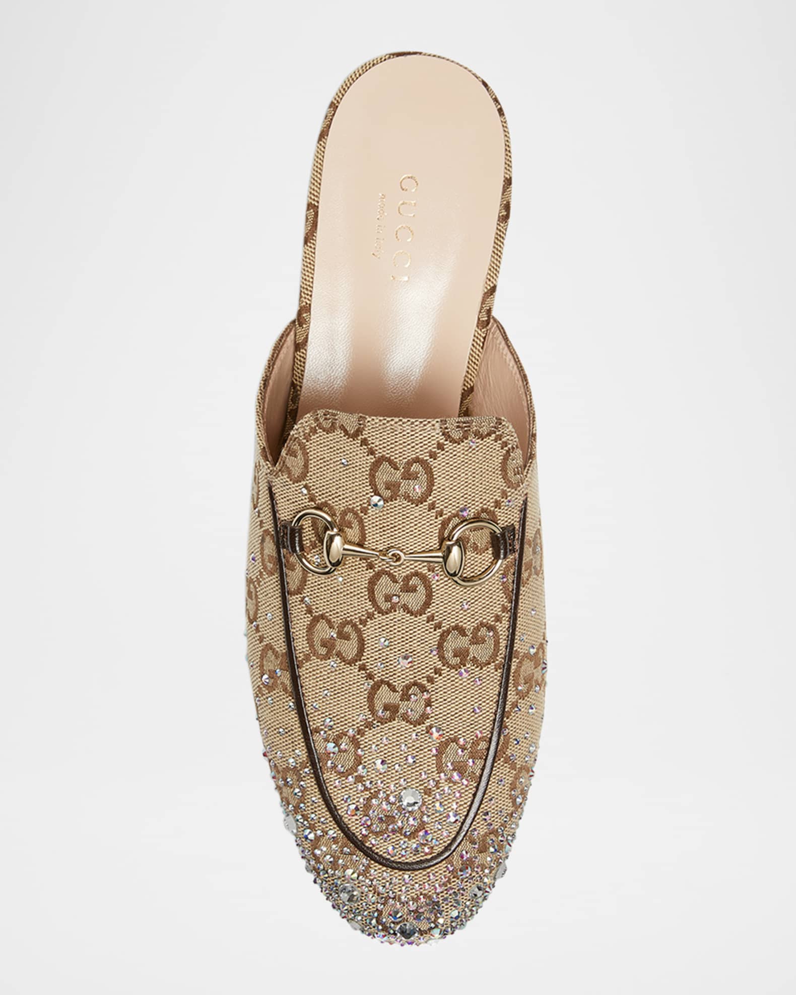 Gucci canvas mules clearance