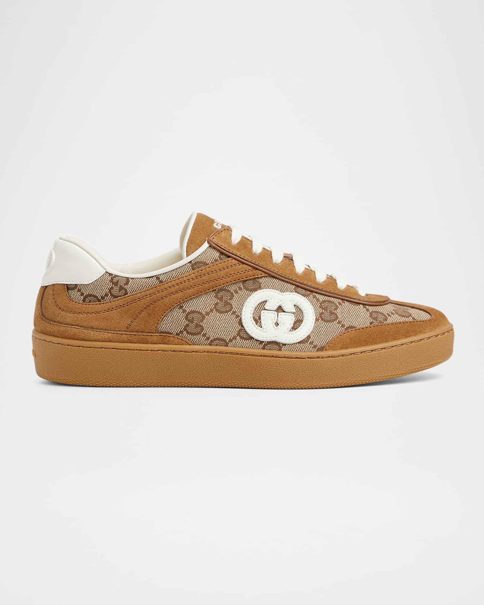 G74 GG Canvas and Suede Sneakers 0