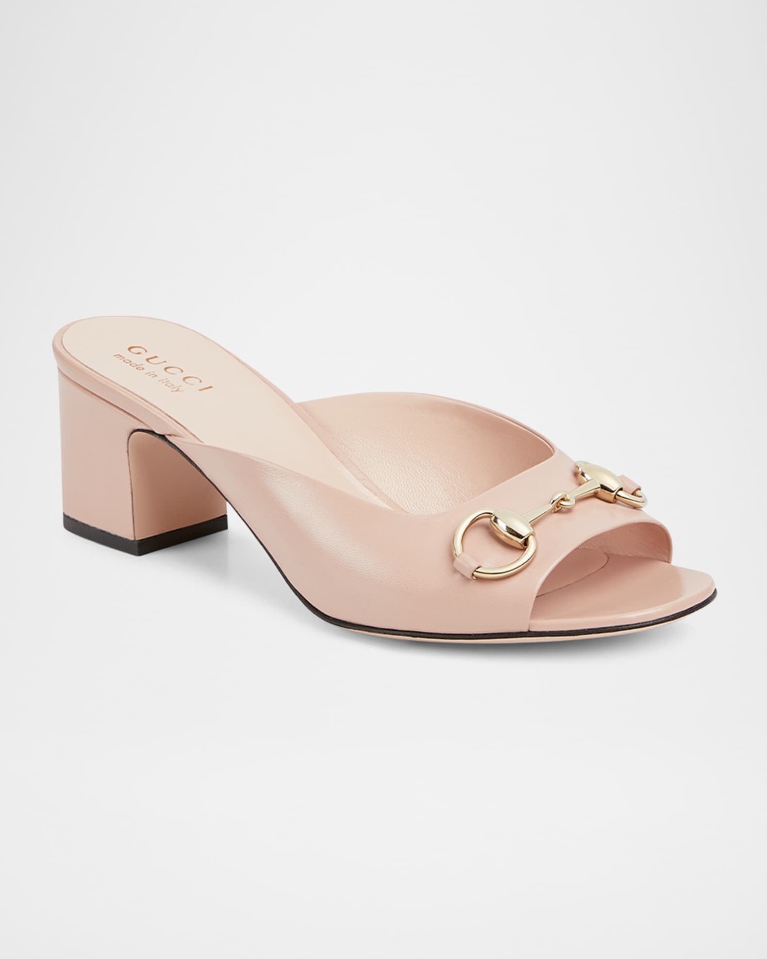 サンダル・ミュール GUCCI HORSEBIT PUMP SANDALS Women's Horsebit sandal in black leather | GUCCI® US