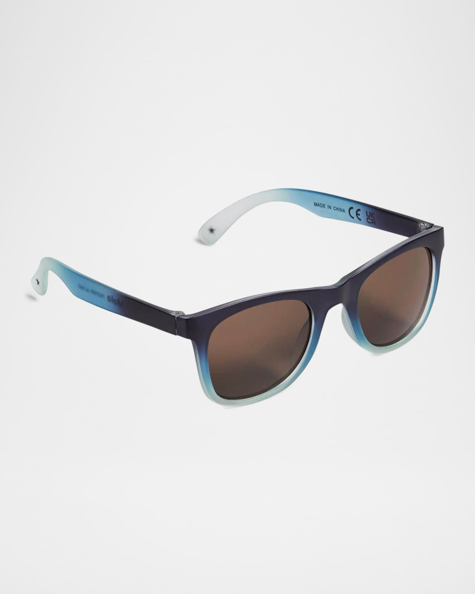 Boy's Smile Plastic Square Sunglasses