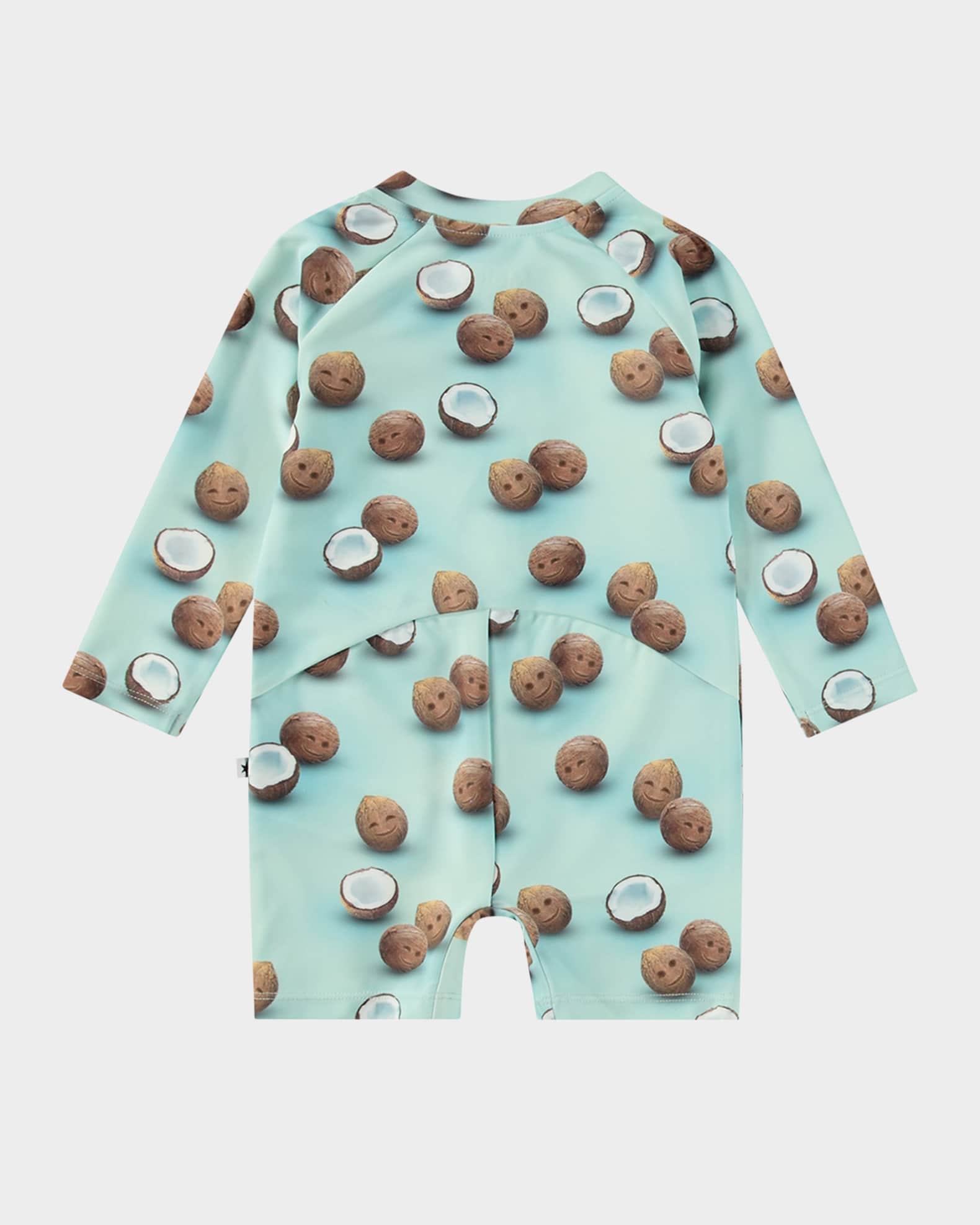 Boy's Neka Long-Sleeve One-Piece Swimsuit, Size 3M-4 1