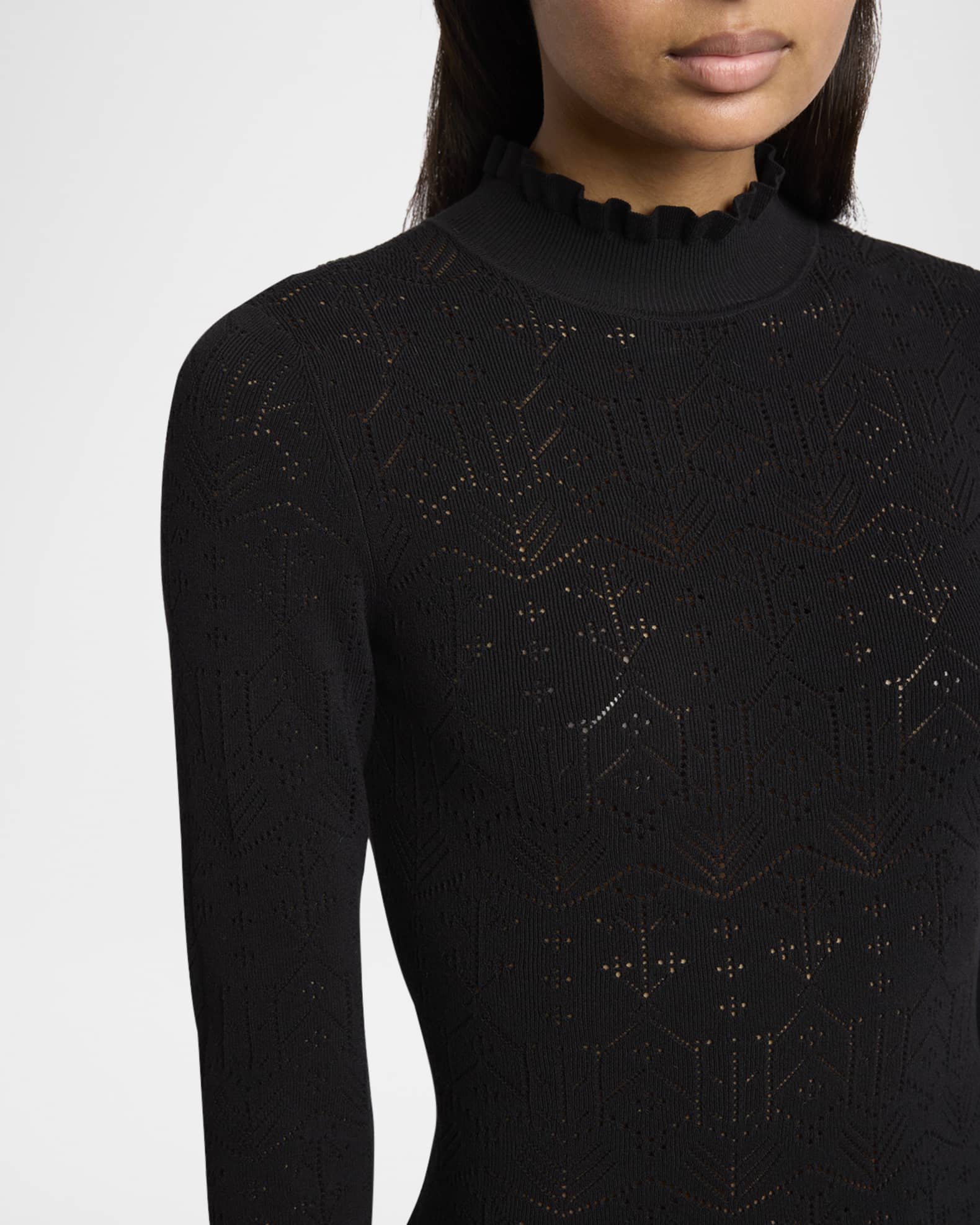 ISABEL MARANT｜LONG-SLEEVED ZIP-UP/TURTLENECK (CLODE (HT ISABEL MARANT Goyela floral-print stretch-jersey turtleneck