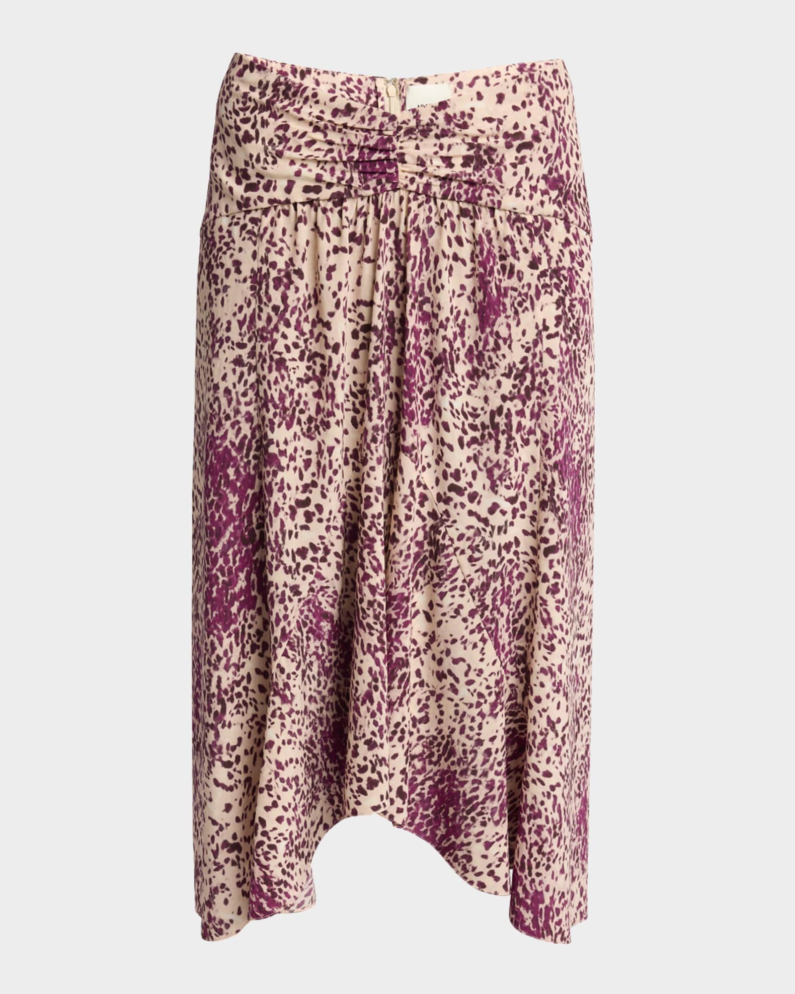 Olena Gathered Midi Skirt 0