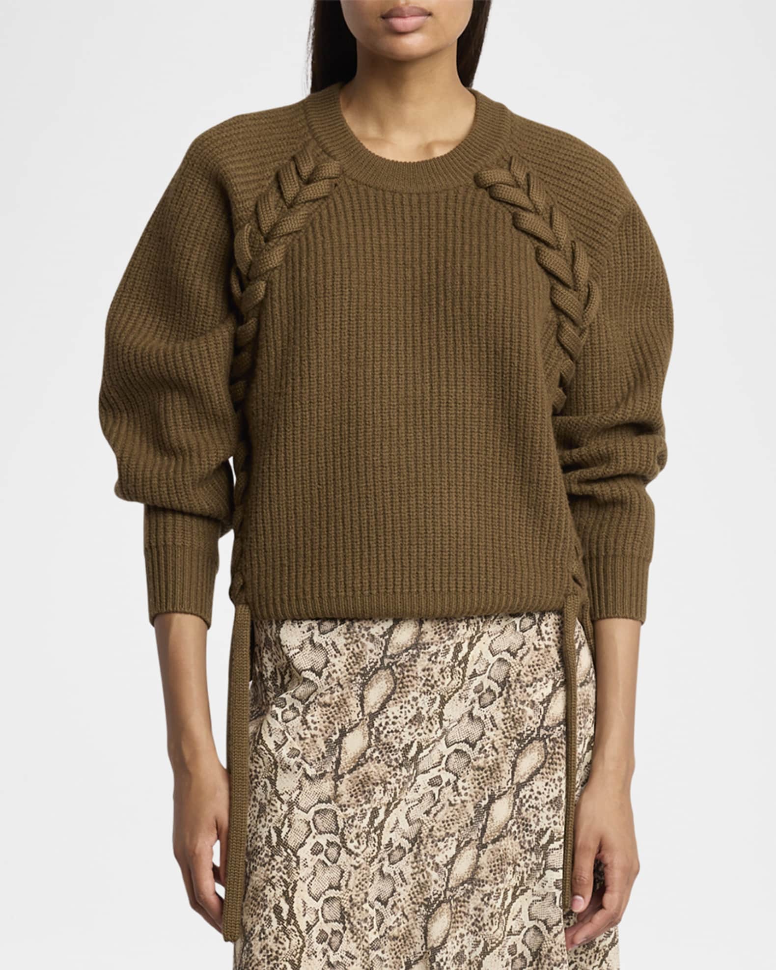人気アイテムランキング(新品)  Sweater Crewneck Rib Laced Noelia Marant Isabel | Marcus Neiman ニット/セーター