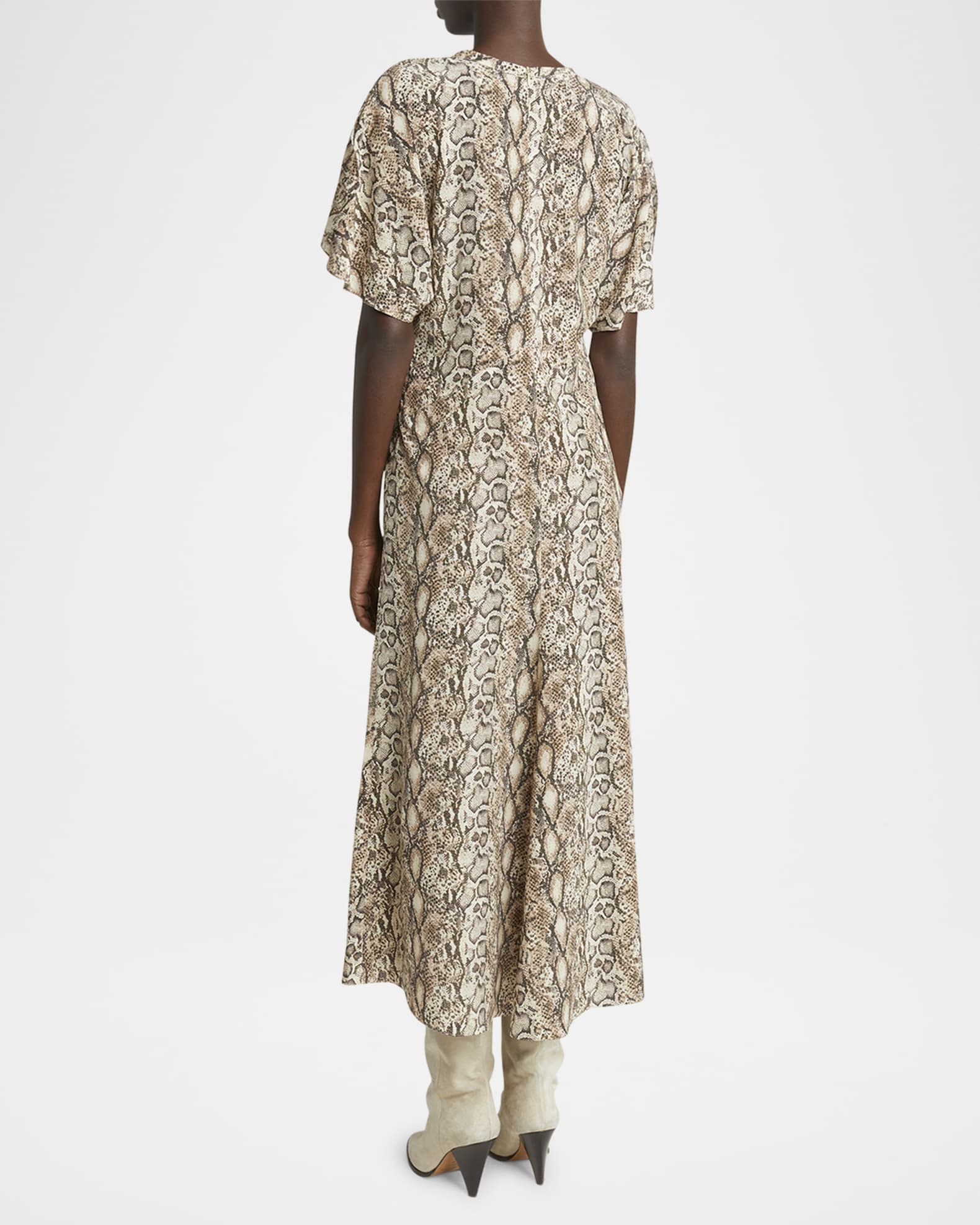 Snake print tea dress discount