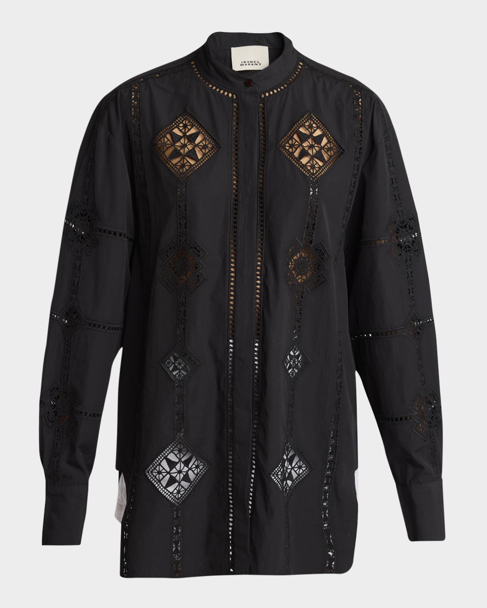 Soeline Embroidered Button-Down Shirt 0