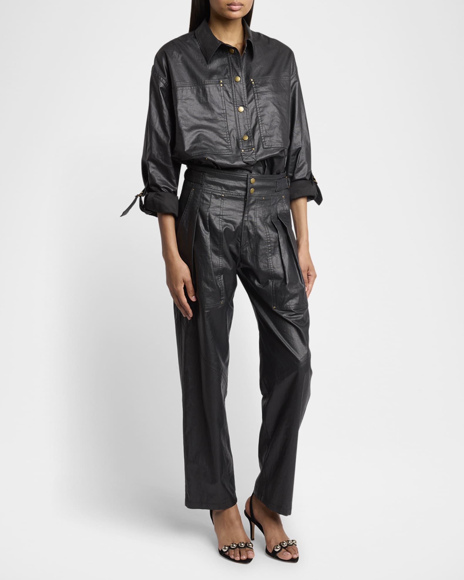 Florida Coated Linen Shirt 1