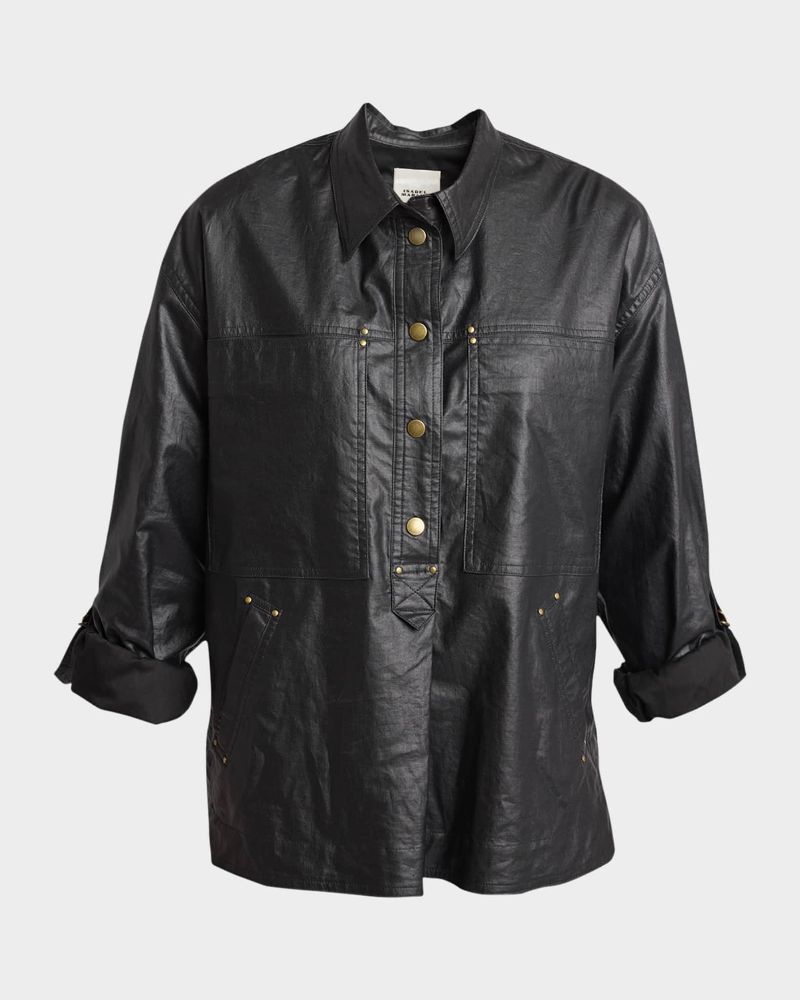 Florida Coated Linen Shirt 0