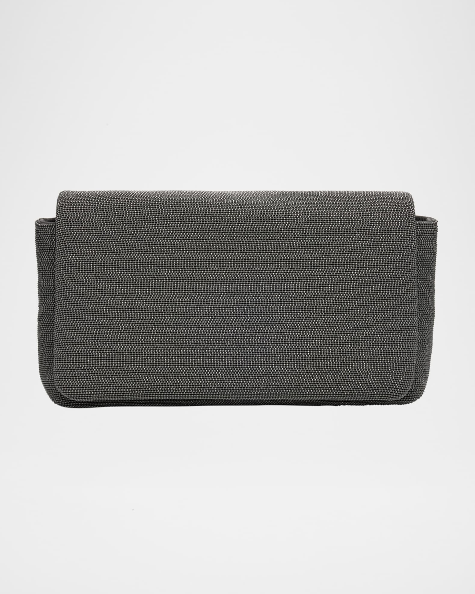 Monili Convertible Flap Leather Clutch Bag 0