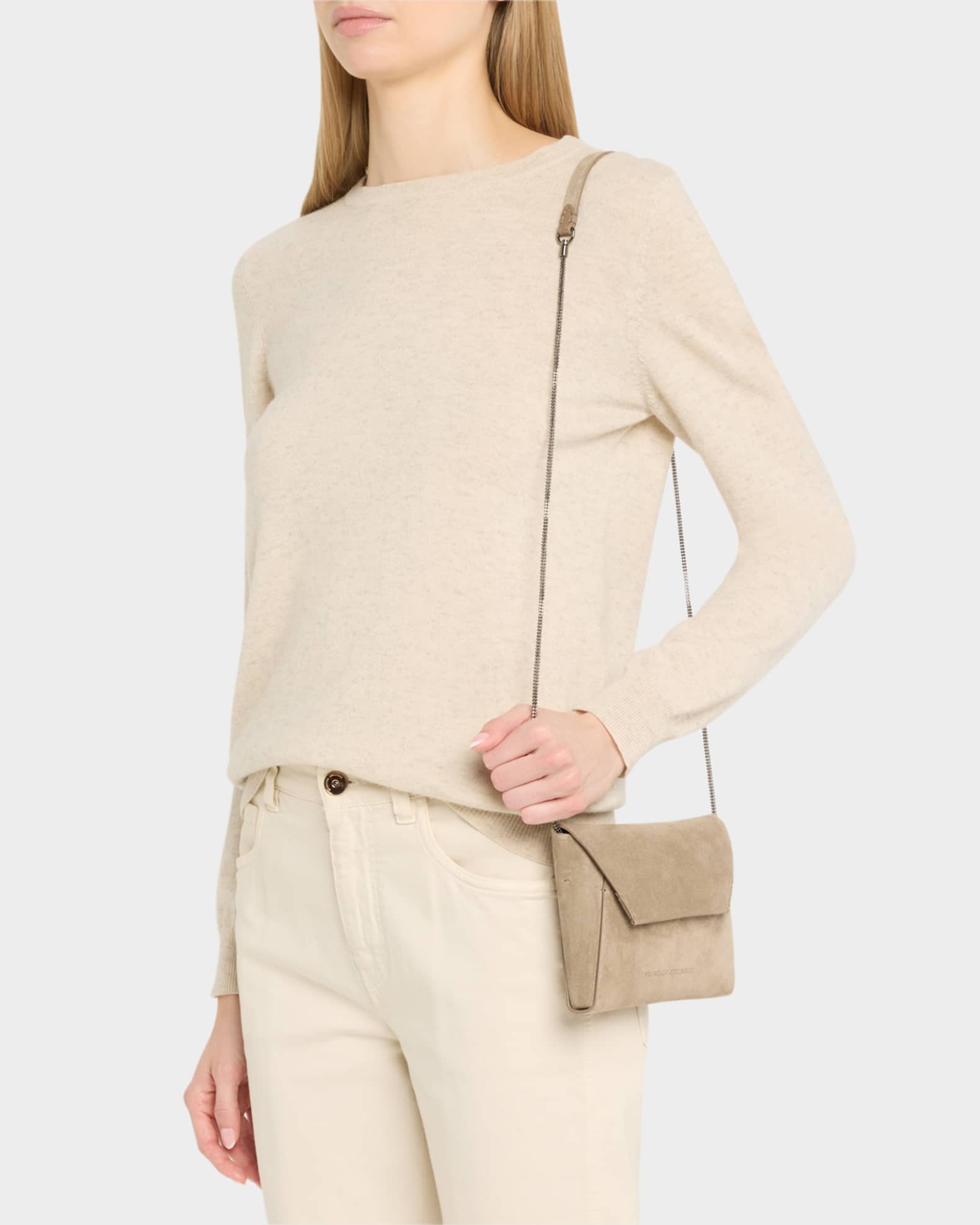 Envelope Flap Suede Wallet on Chain 1