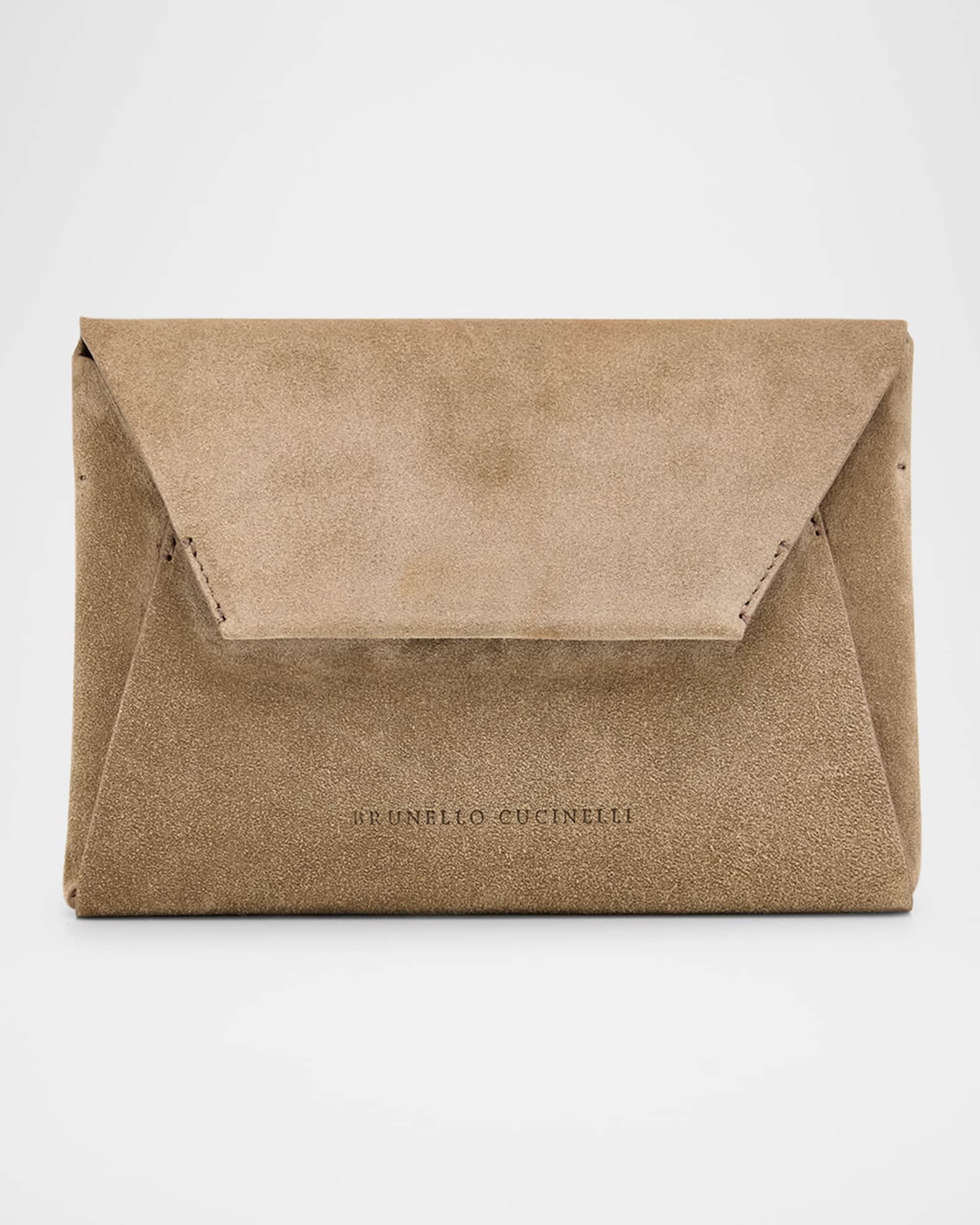 Envelope Flap Suede Wallet on Chain 0