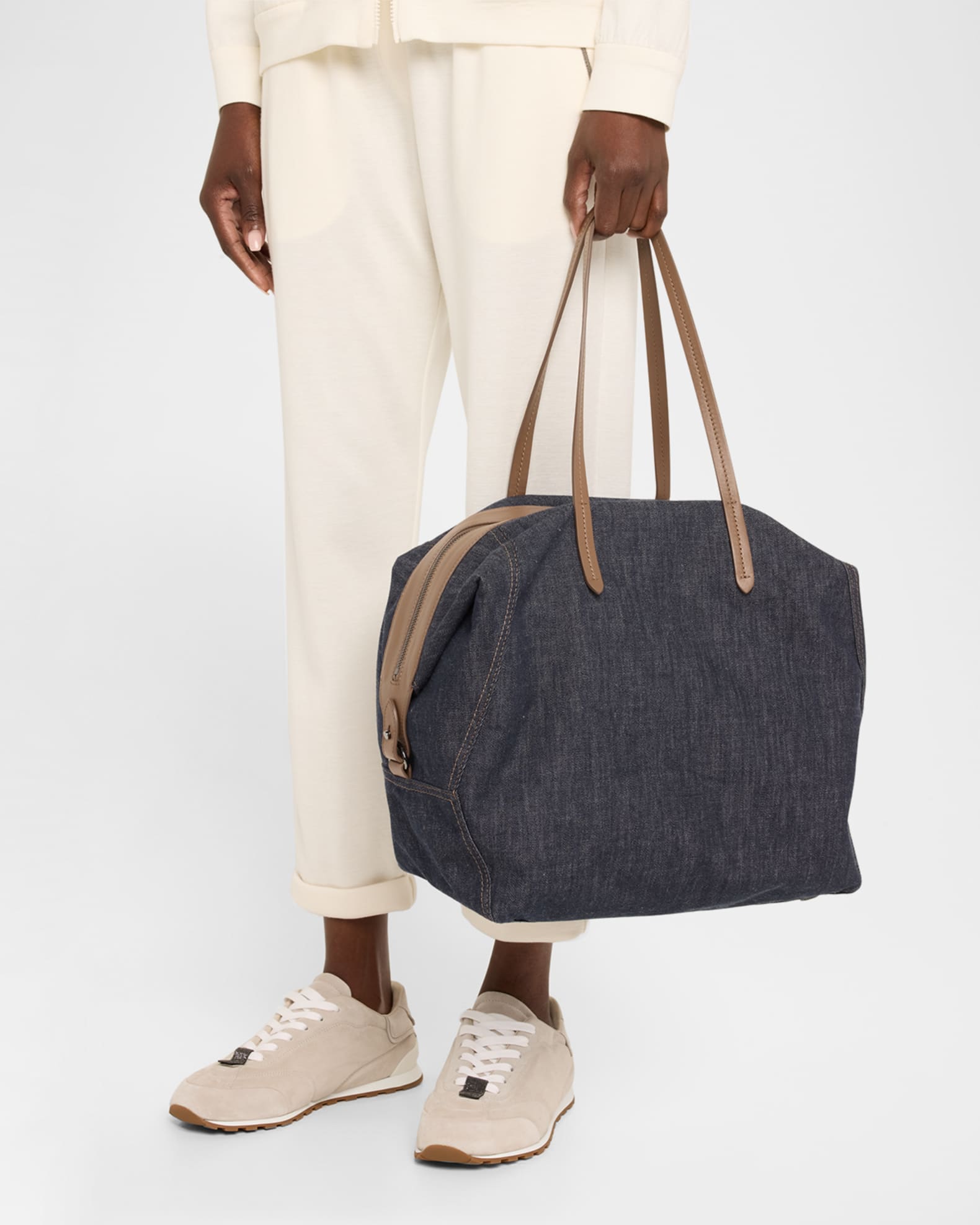 Duo Denim Traveler Shoulder Bag 1