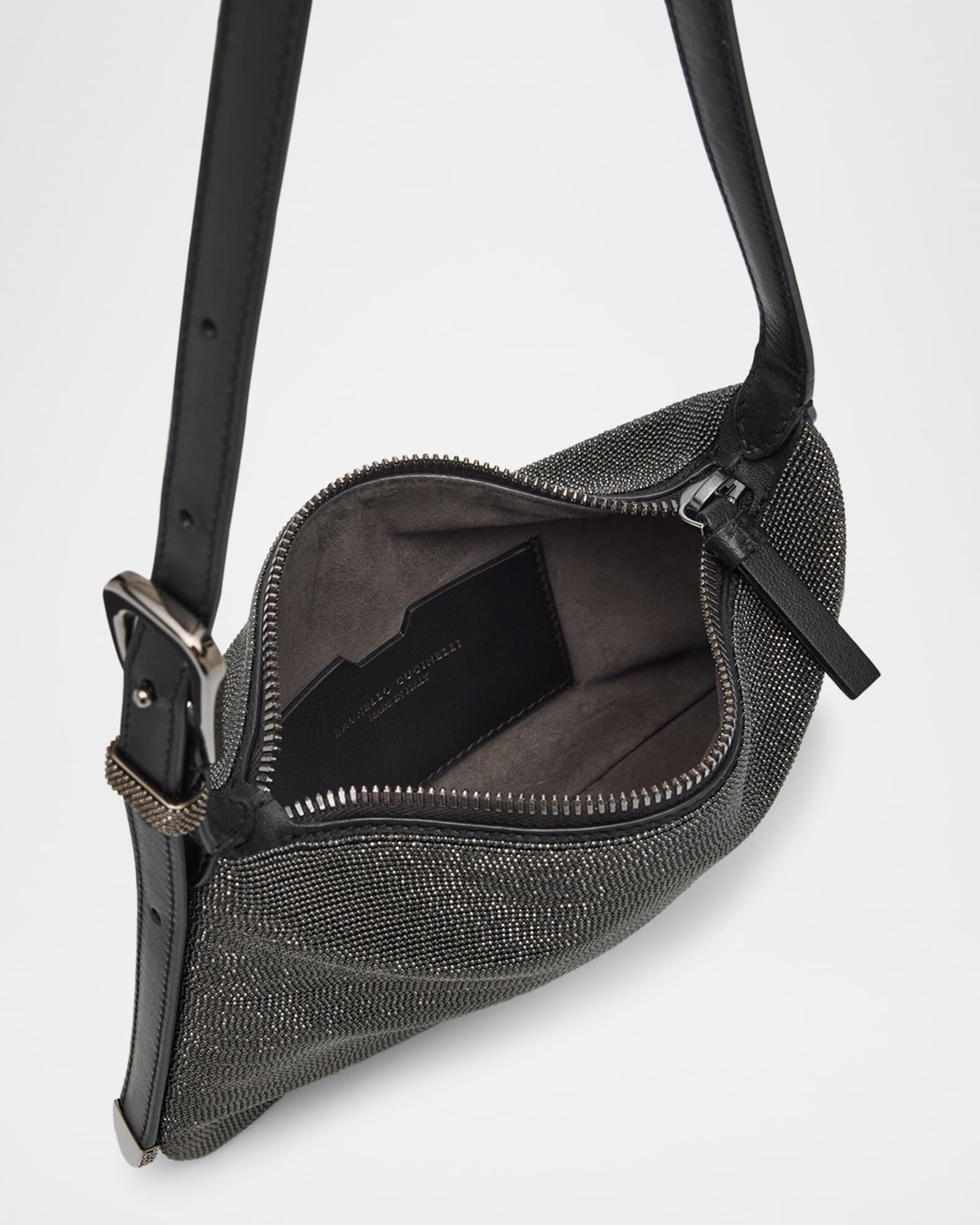 ショルダーバッグ・ポシェット BRUNELLO CUCINELLI Leather shoulder bag with Monili detail Leather shoulder bag with Monili detail BRUNELLO CUCINELLI