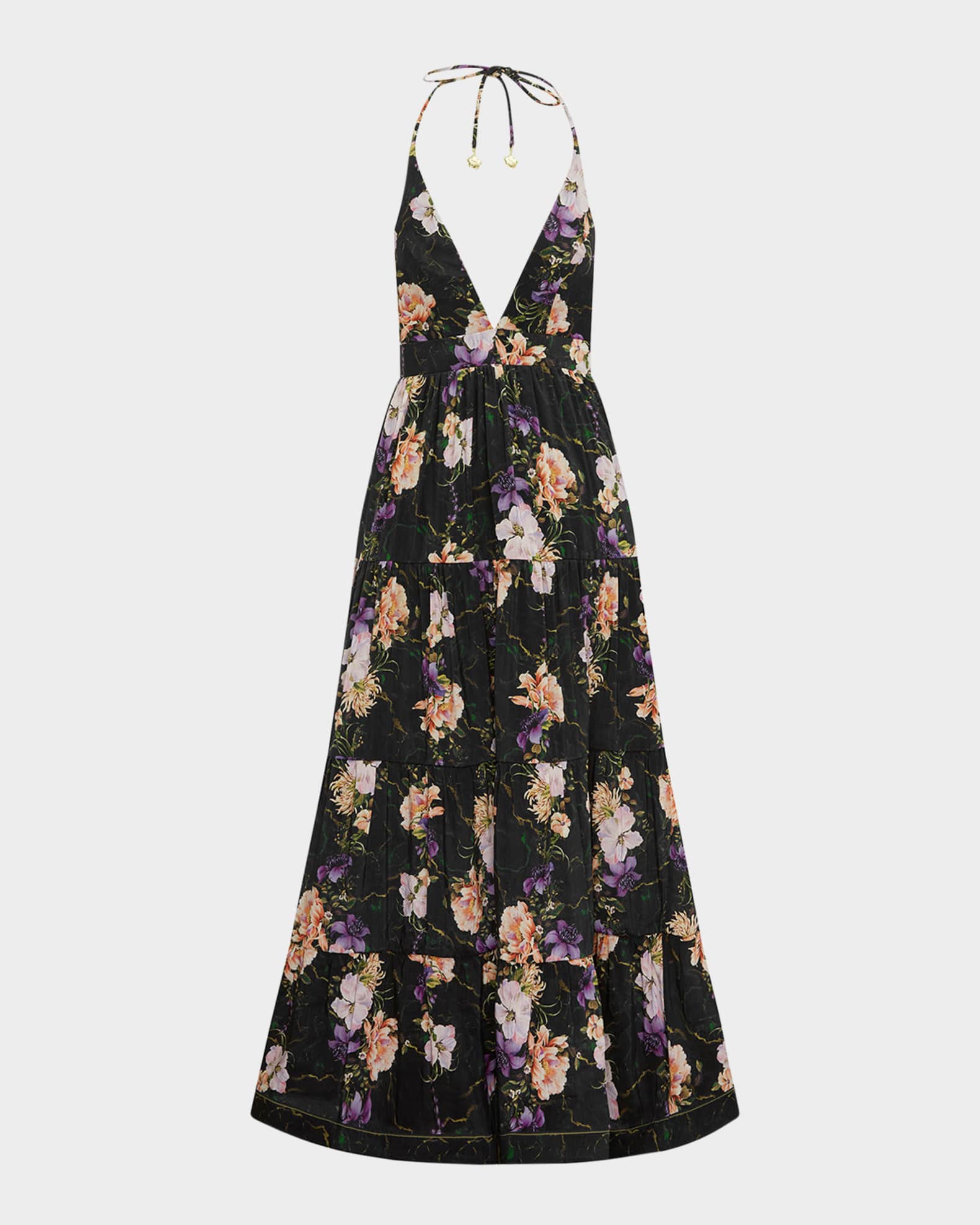 Jancinta Tiered Maxi Dress 0