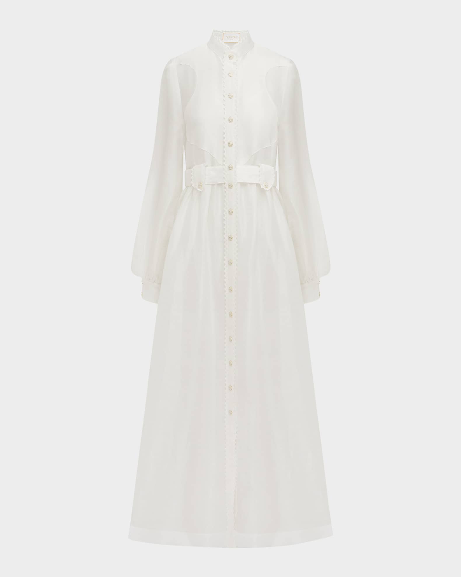 Tiana Linen-Silk Maxi Dress 0