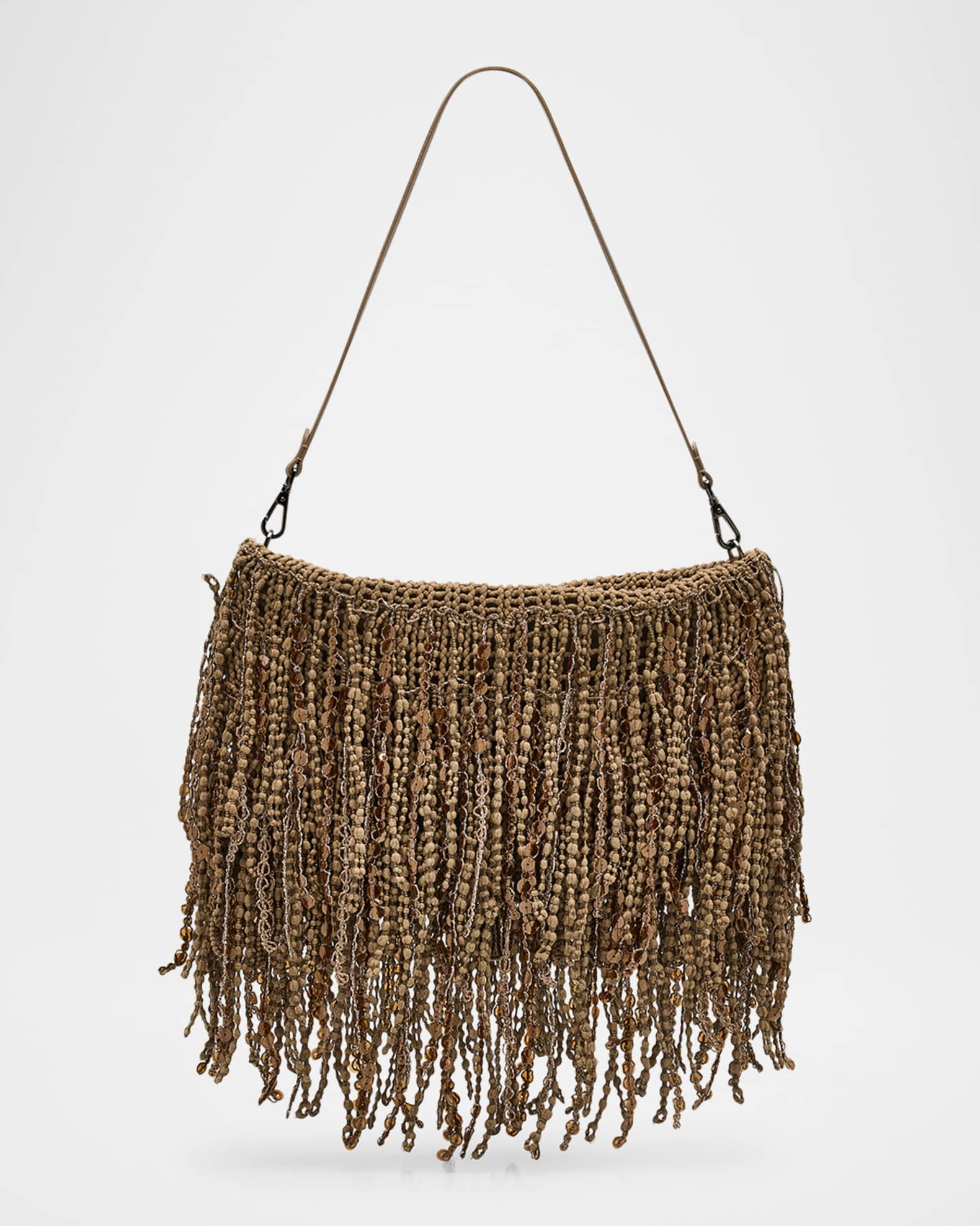 Opera Embellished Fringe Shoulder Bag 0