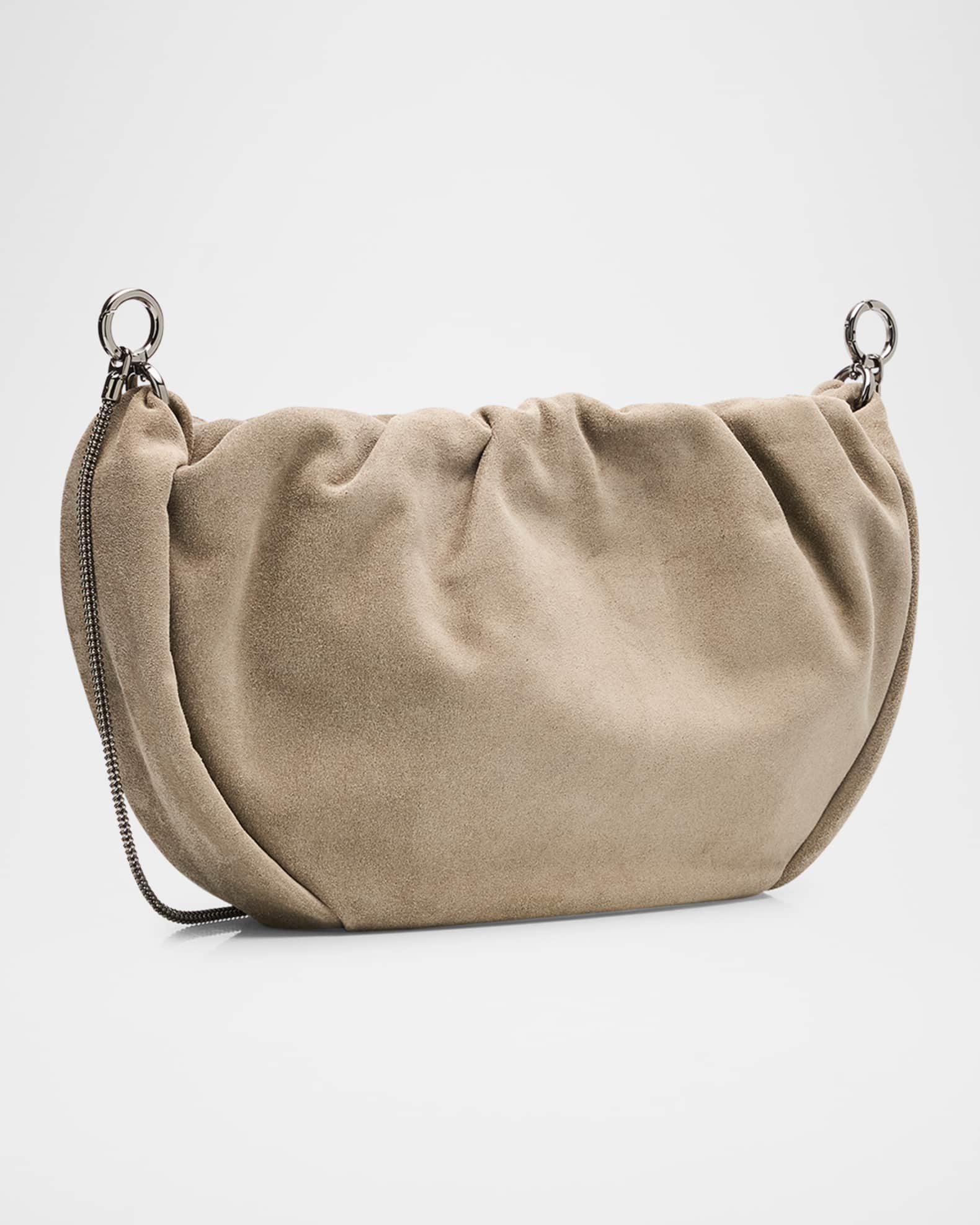 ショルダーバッグ・ポシェット Brunello Cucinelli Shoulder Bag BRUNELLO CUCINELLI Two-tone leather and suede shoulder bag