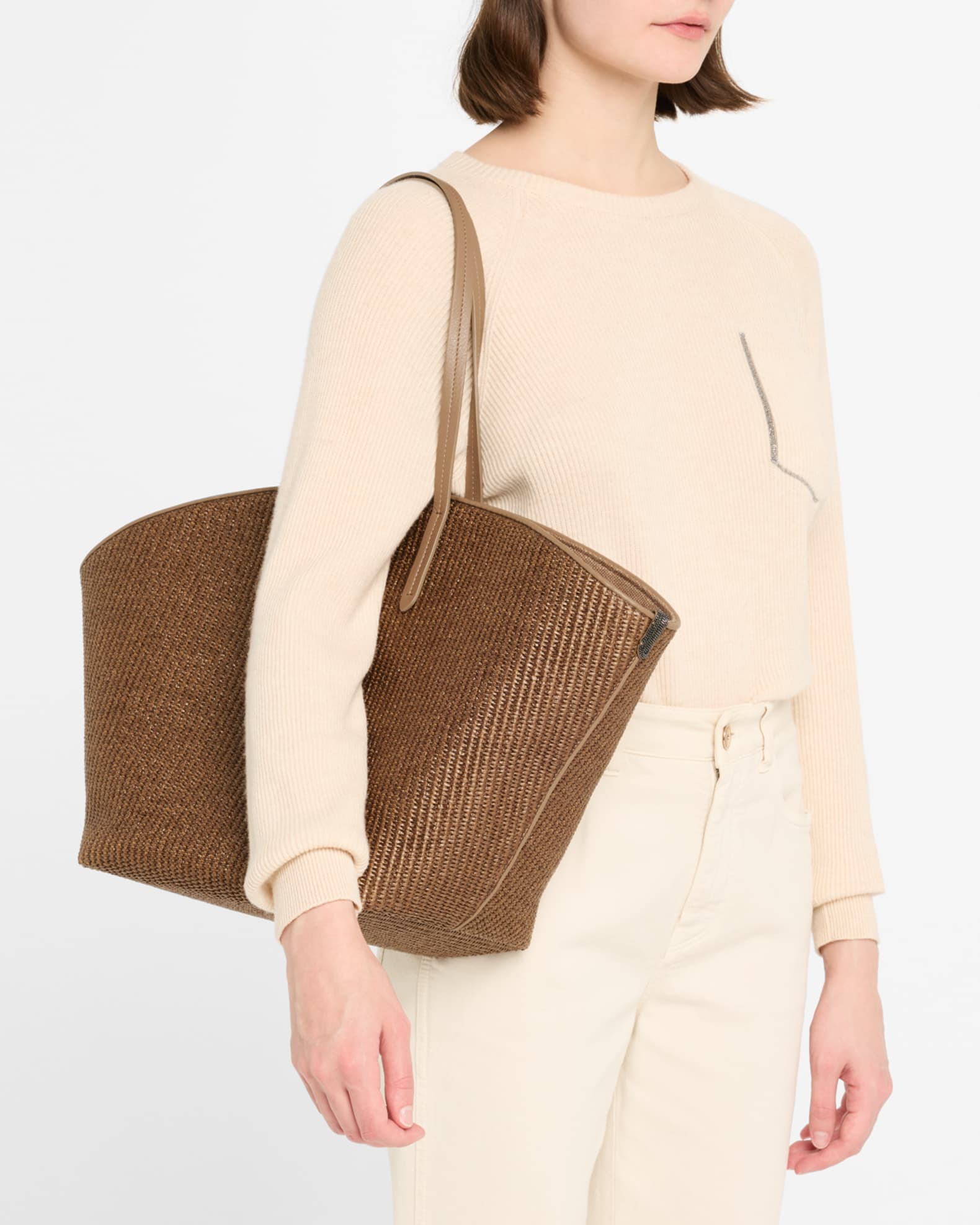 Monili Raffia Tote Bag 1