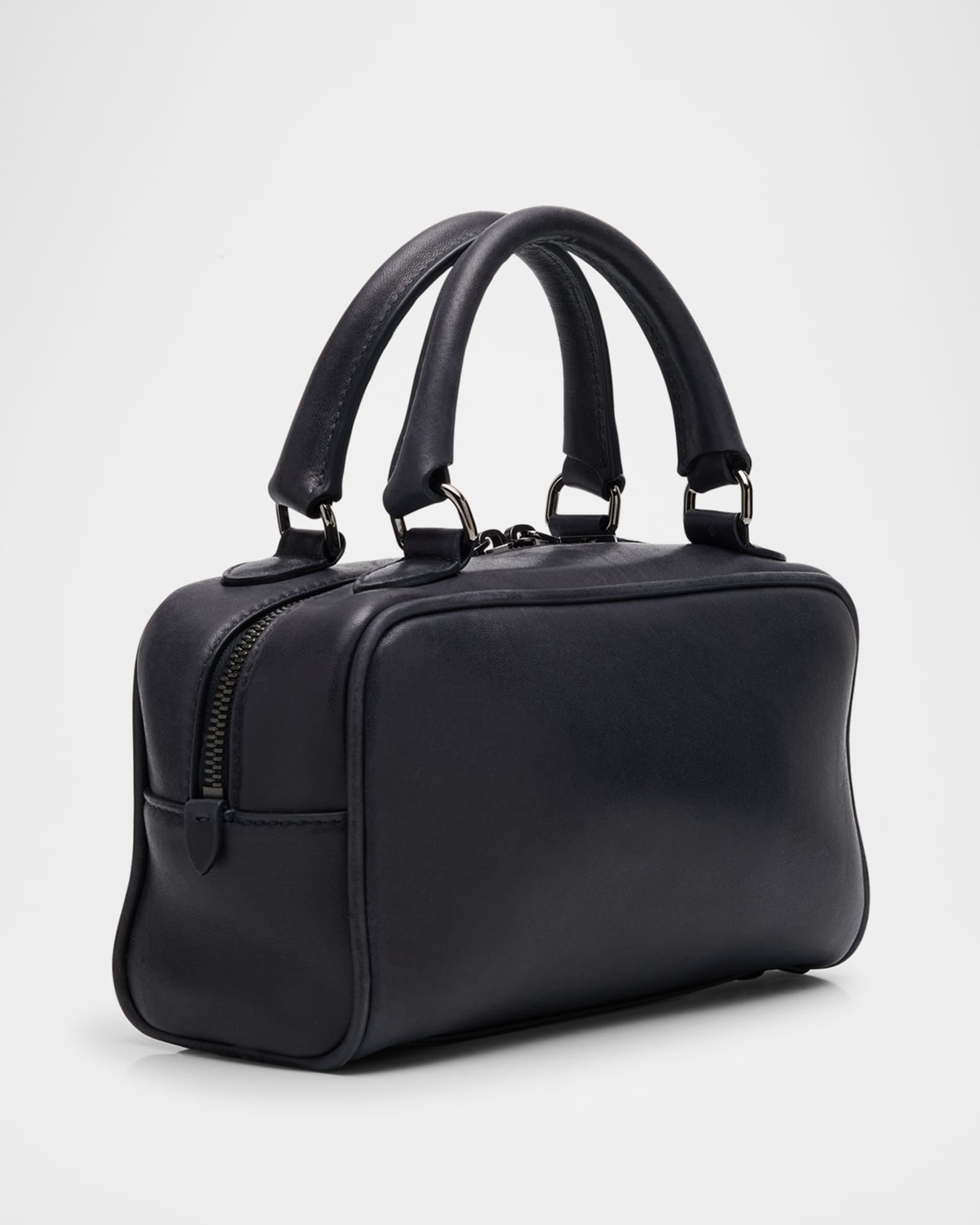 ハンドバッグ BRUNELLO CUCINELLI TOP HANDLE Brunello Cucinelli - Black Small Leather Top Handle Bag